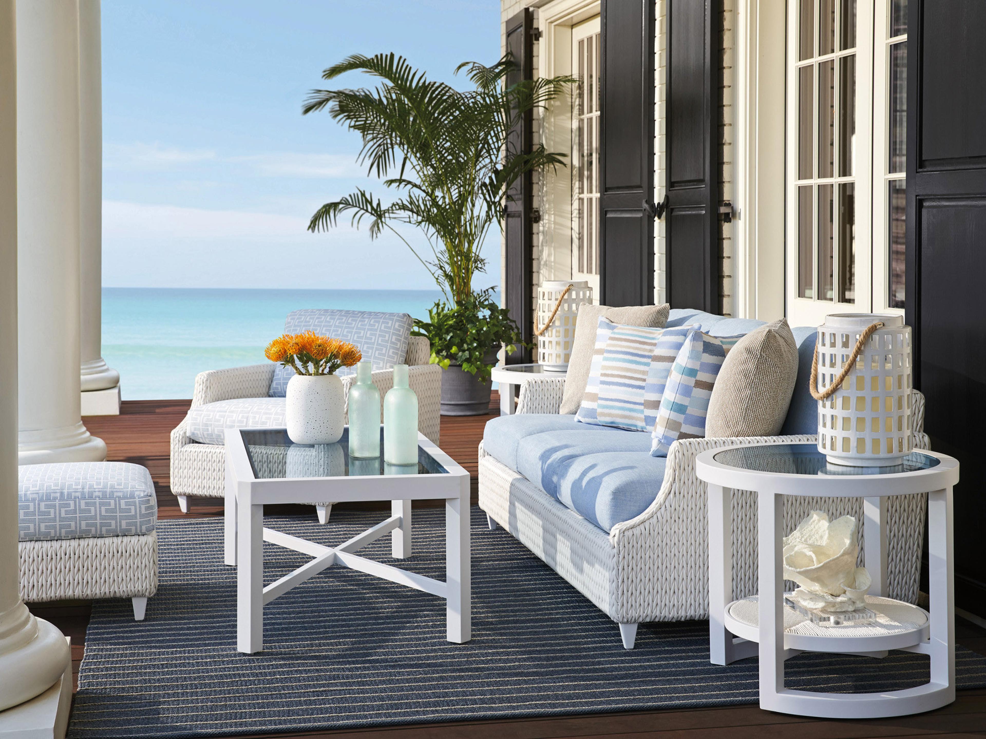 Ocean Breeze Promenade Aluminum Cushion Lounge Set