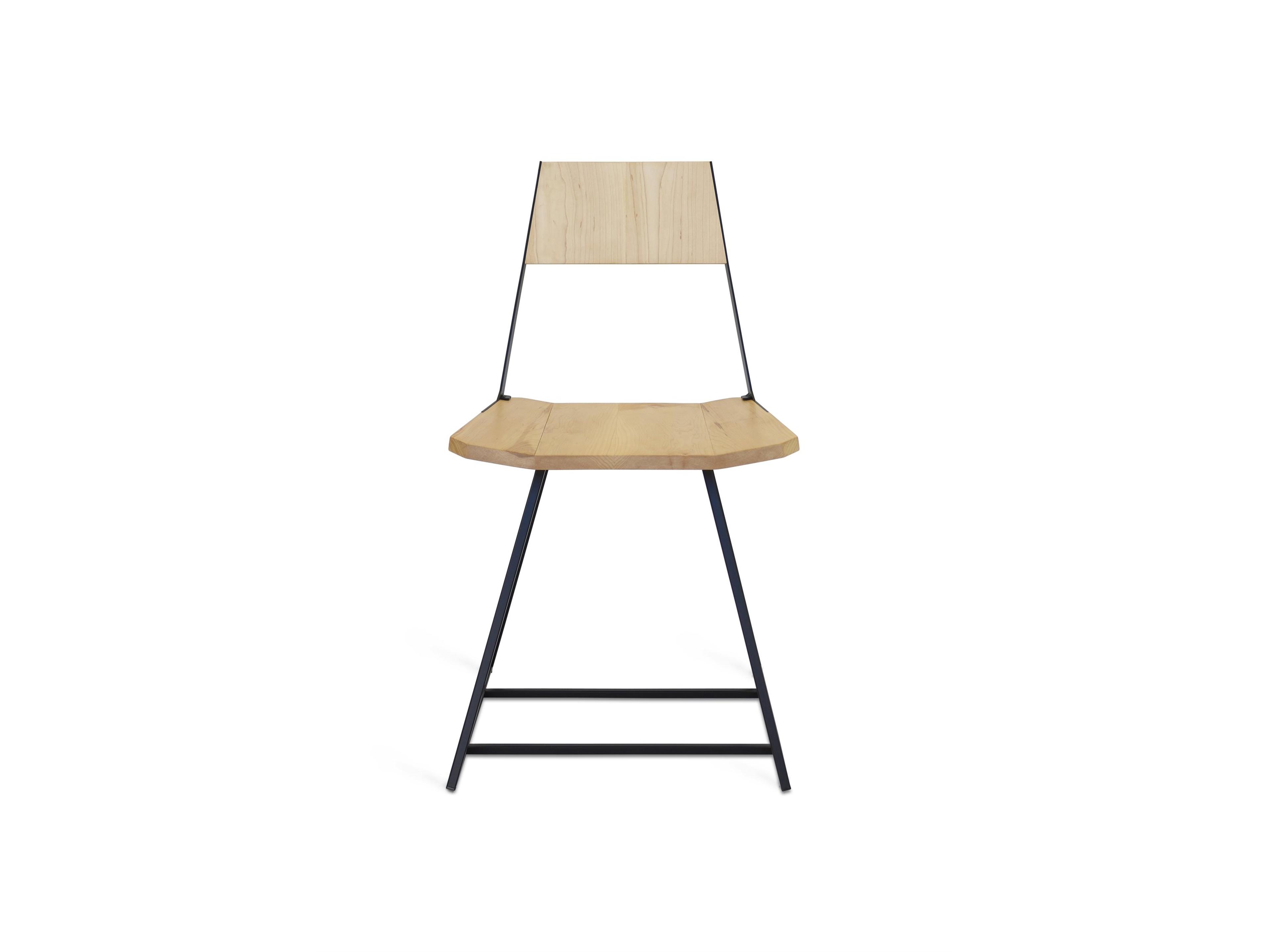 Tronk Design Clarke Collection Maple Wood Beige Side Dining Chair