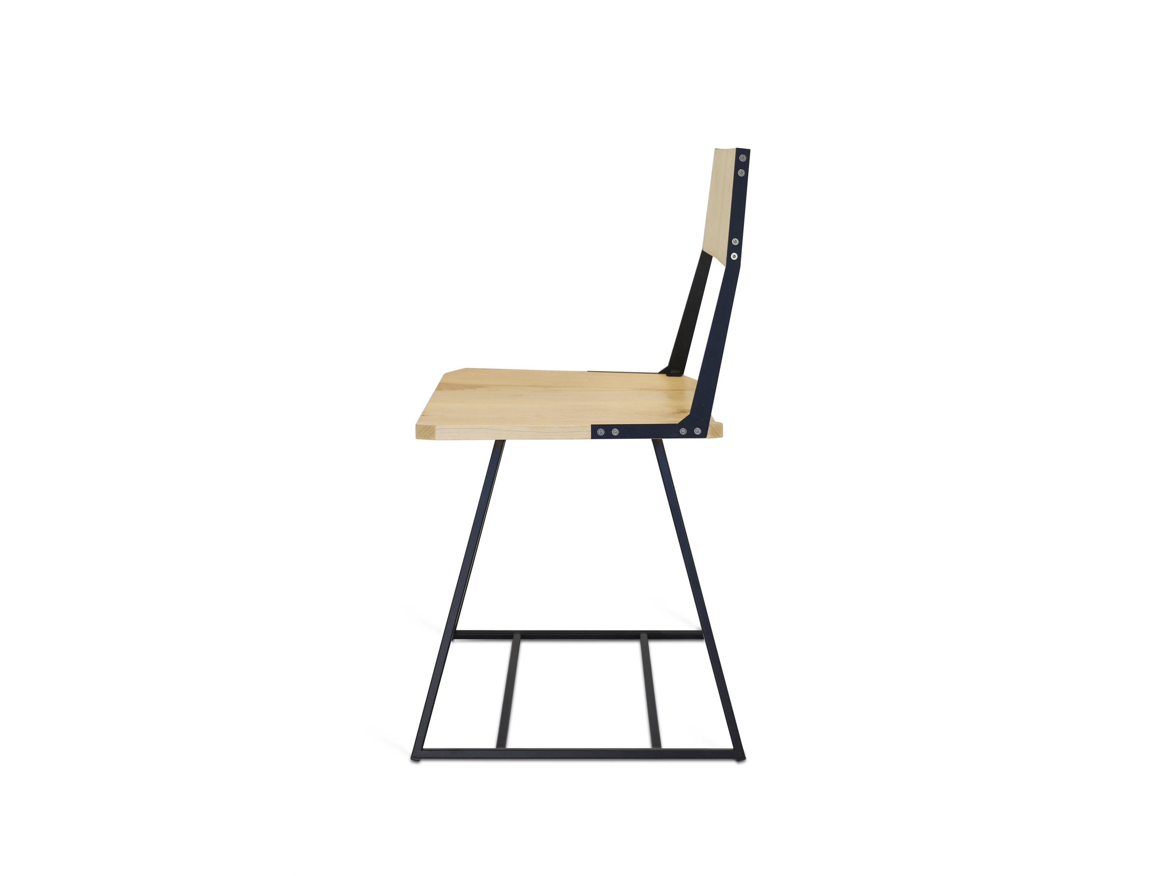 Tronk Design Clarke Collection Maple Wood Beige Side Dining Chair