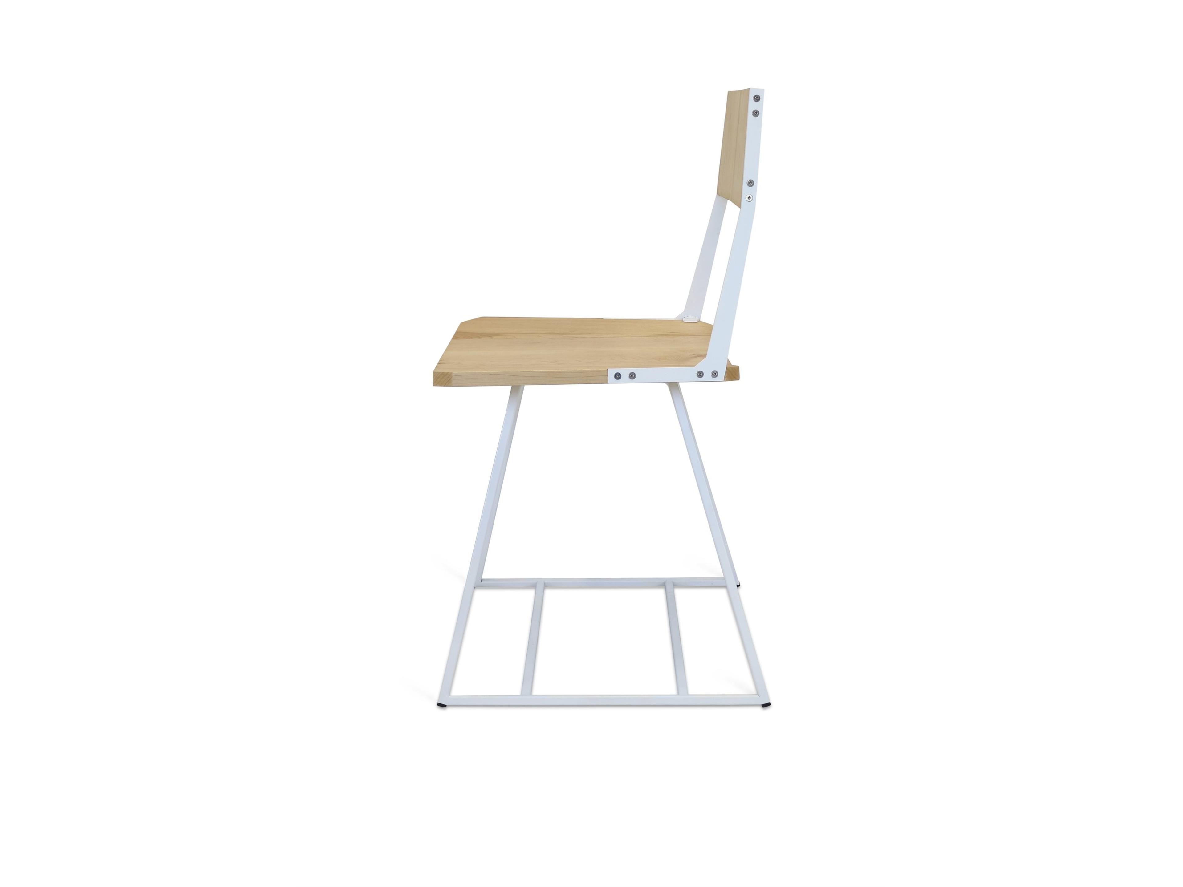 Tronk Design Clarke Collection Maple Wood Beige Side Dining Chair