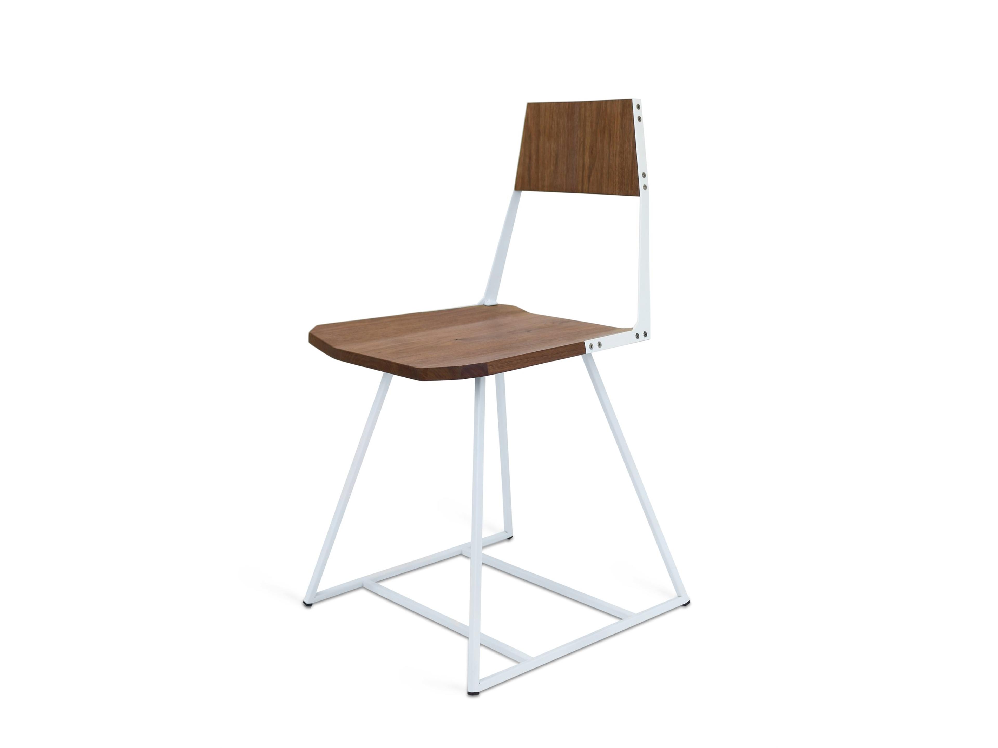 Clarke Collection Walnut Wood Brown Side Dining Chair