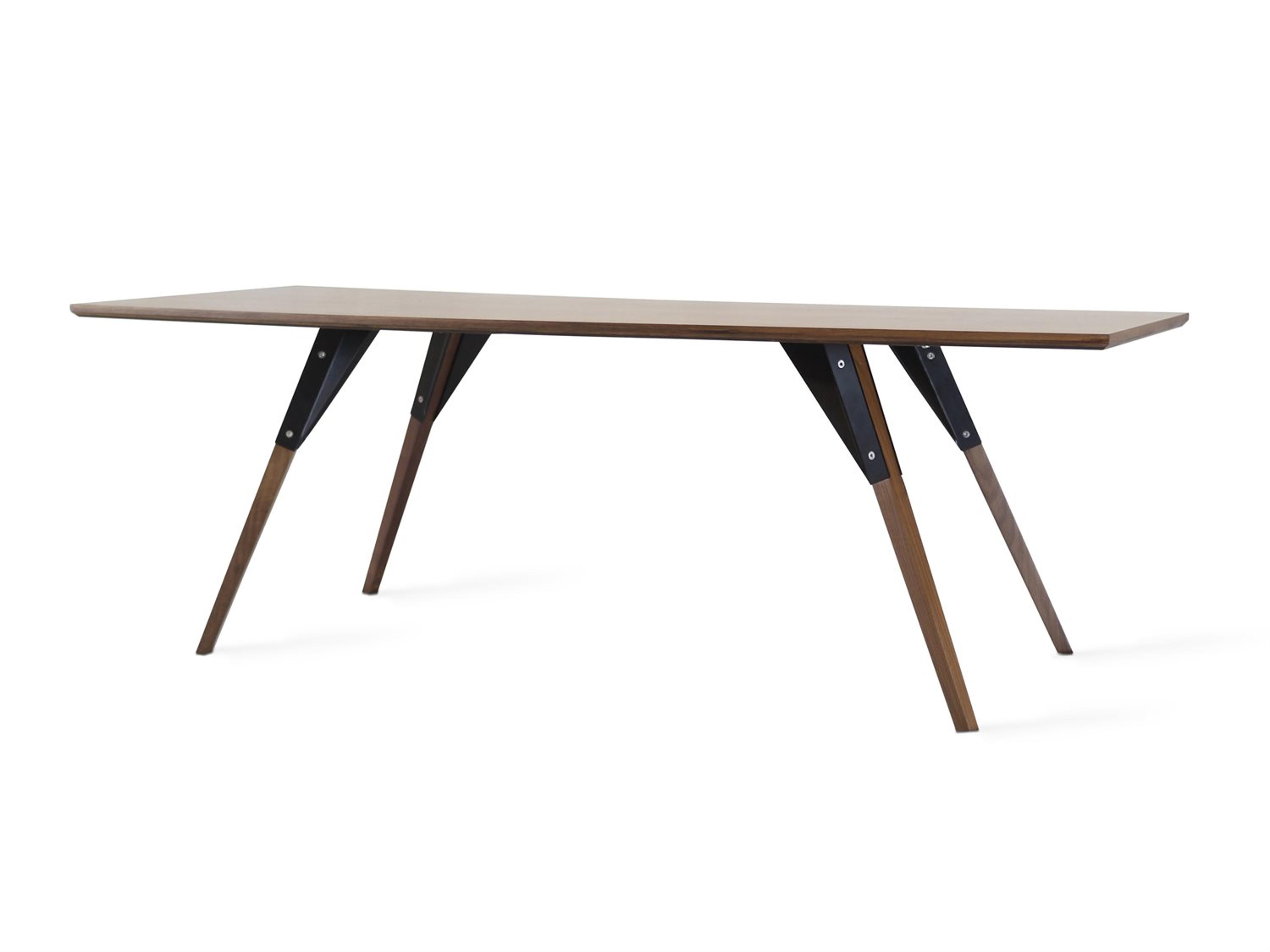 Tronk Design Clarke Collection Rectangular Wood Black Coffee Table