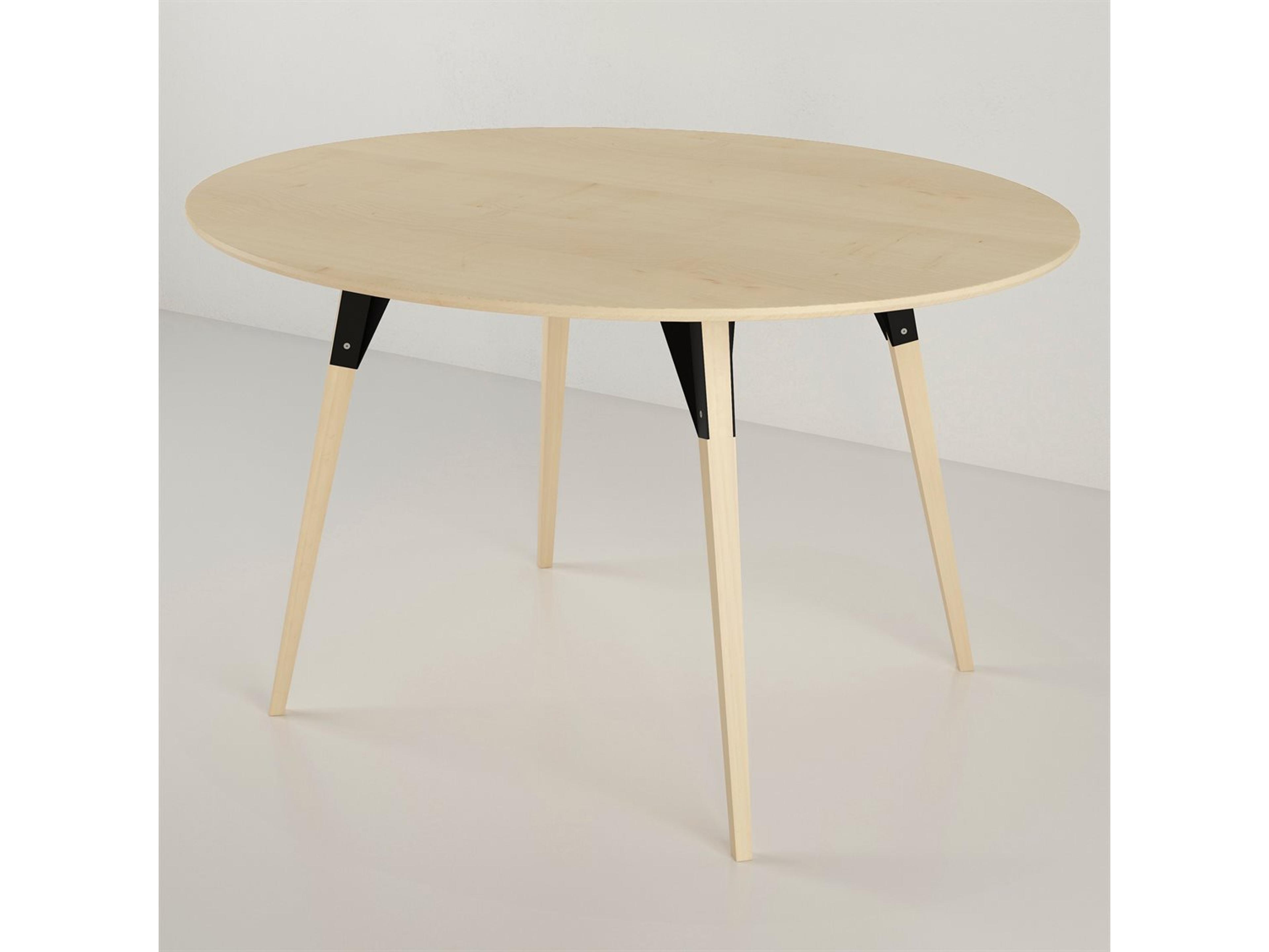 Tronk Design Clarke Collection Oval Wood Black Dining Table