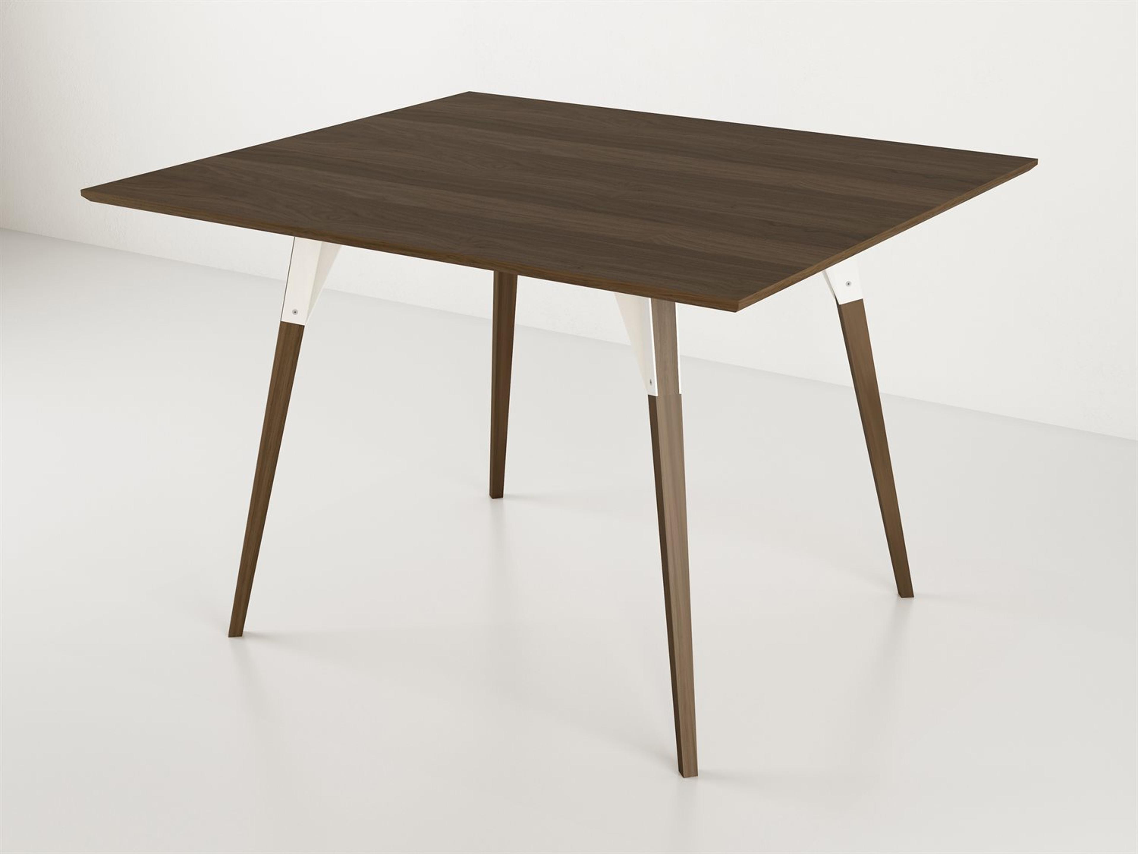 Tronk Design Clarke Collection Rectangular Wood White Dining Table