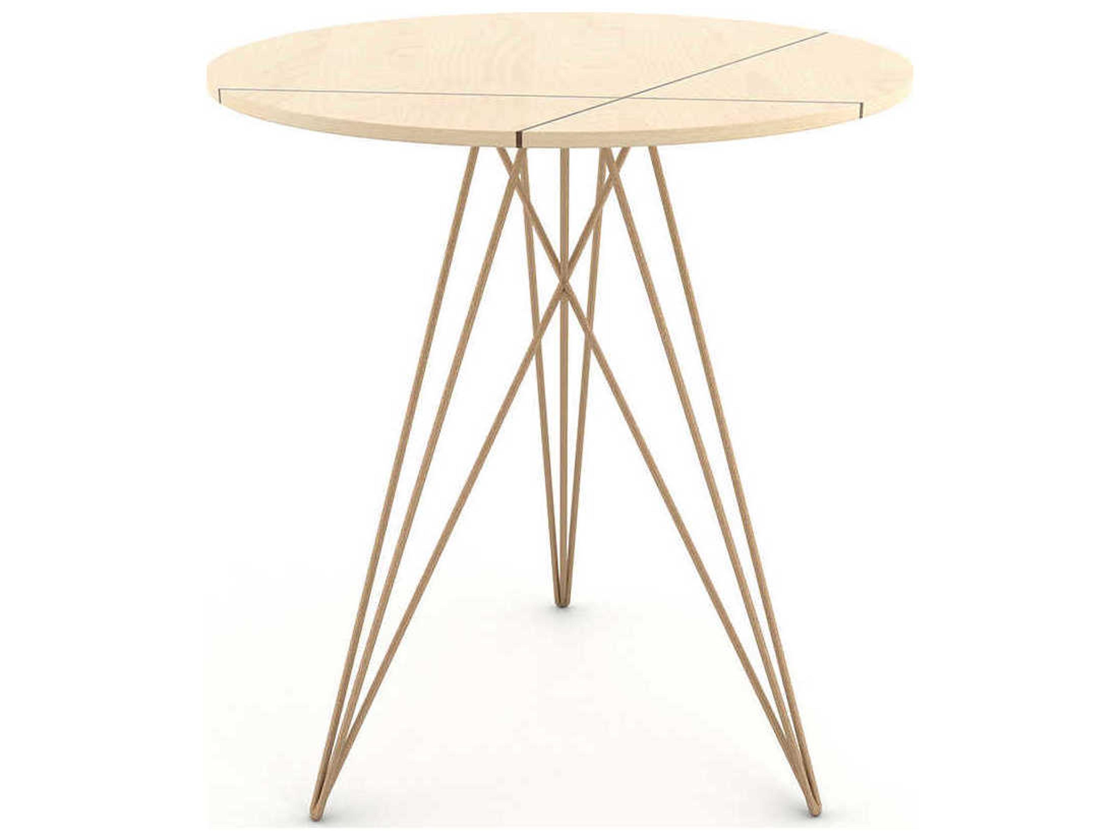 Tronk Design Hudson Round Wood End Table
