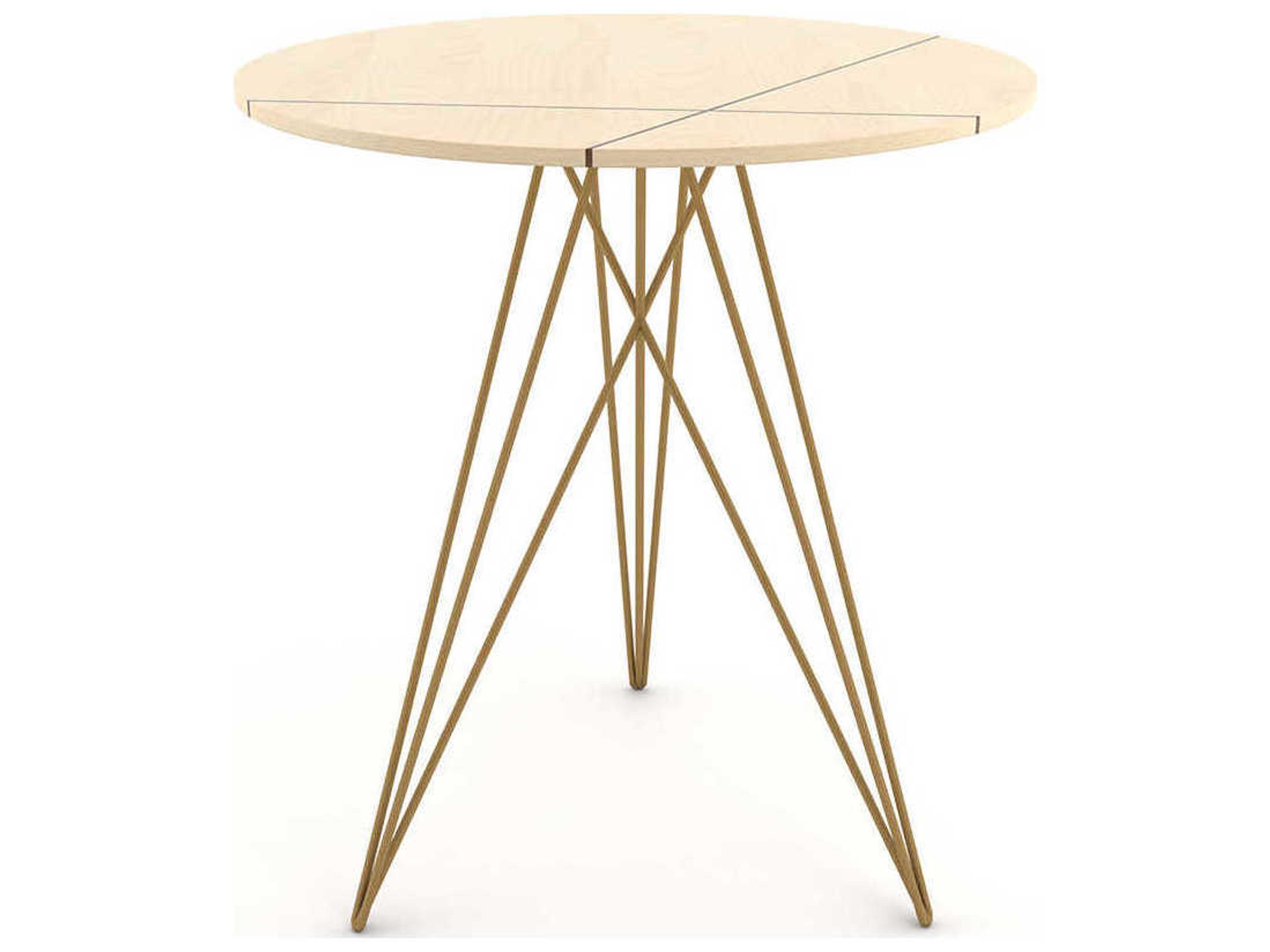 Tronk Design Hudson Round Wood End Table