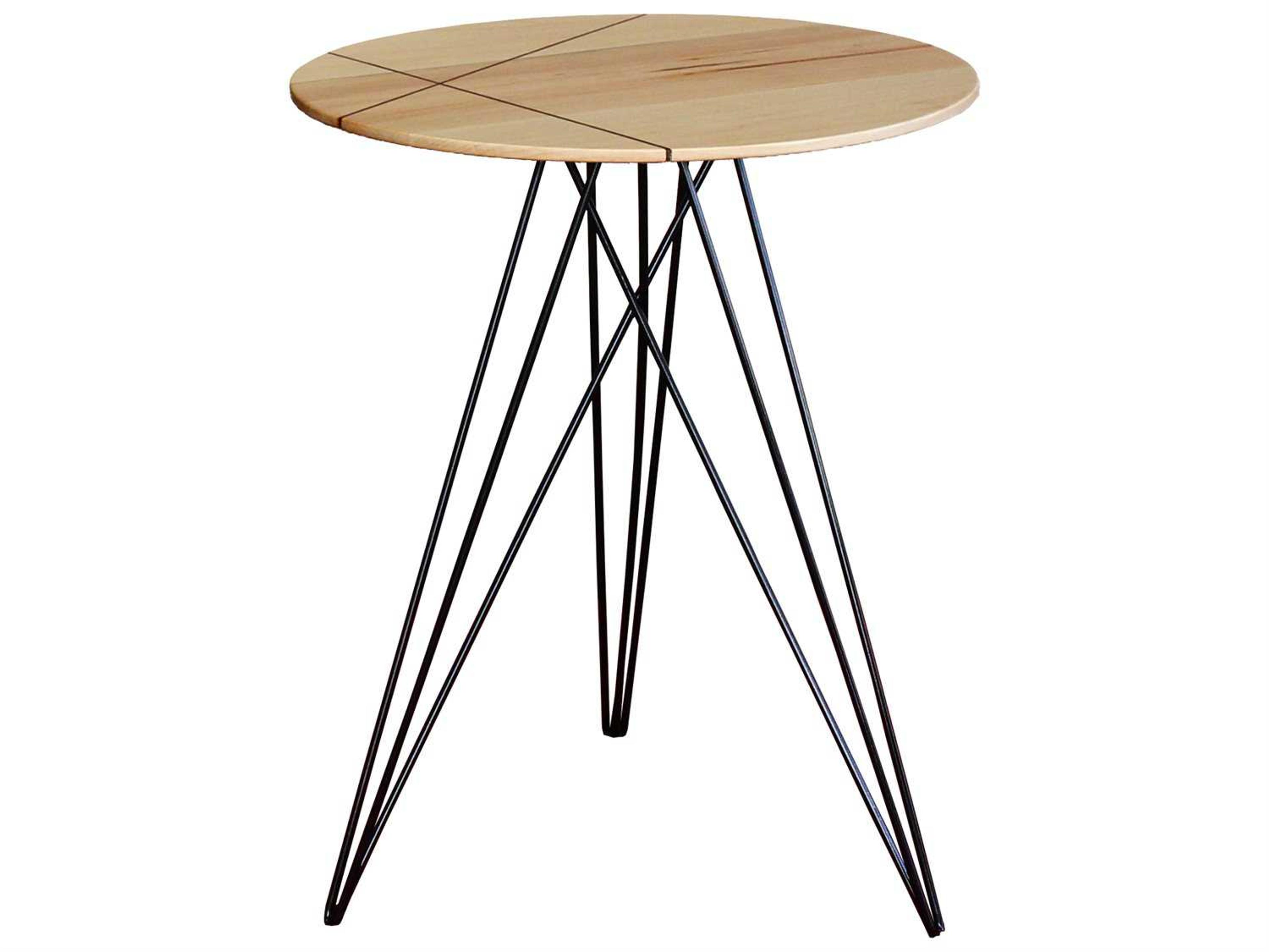 Tronk Design Hudson Round Wood End Table