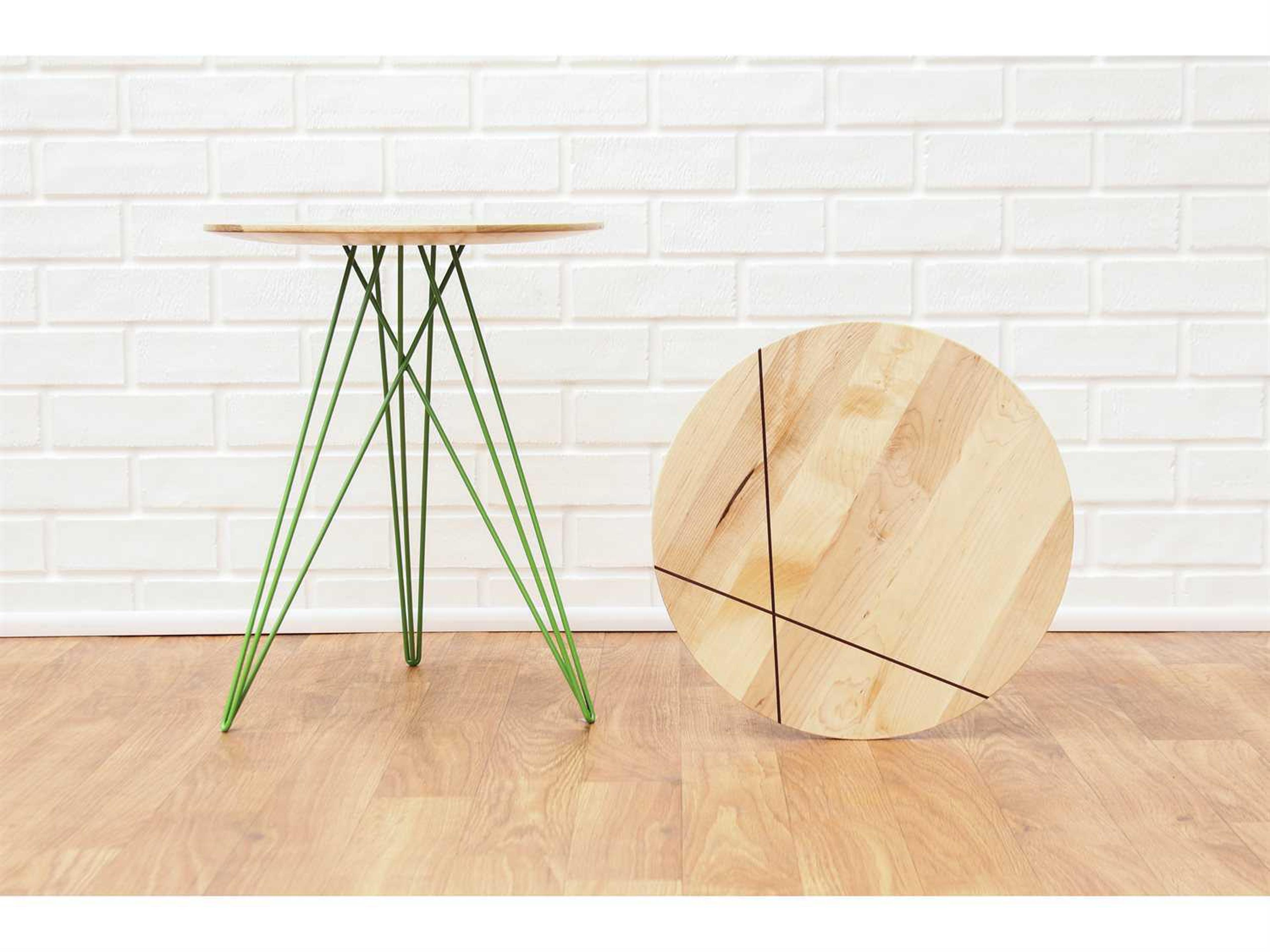 Tronk Design Hudson Round Wood End Table