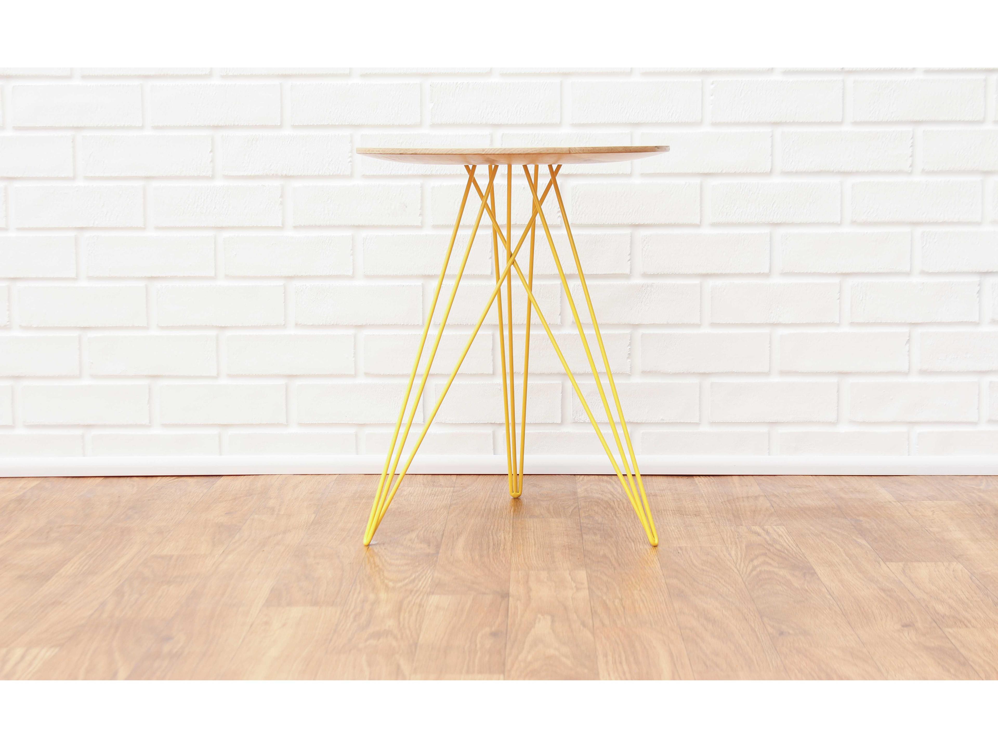 Tronk Design Hudson Round Wood End Table