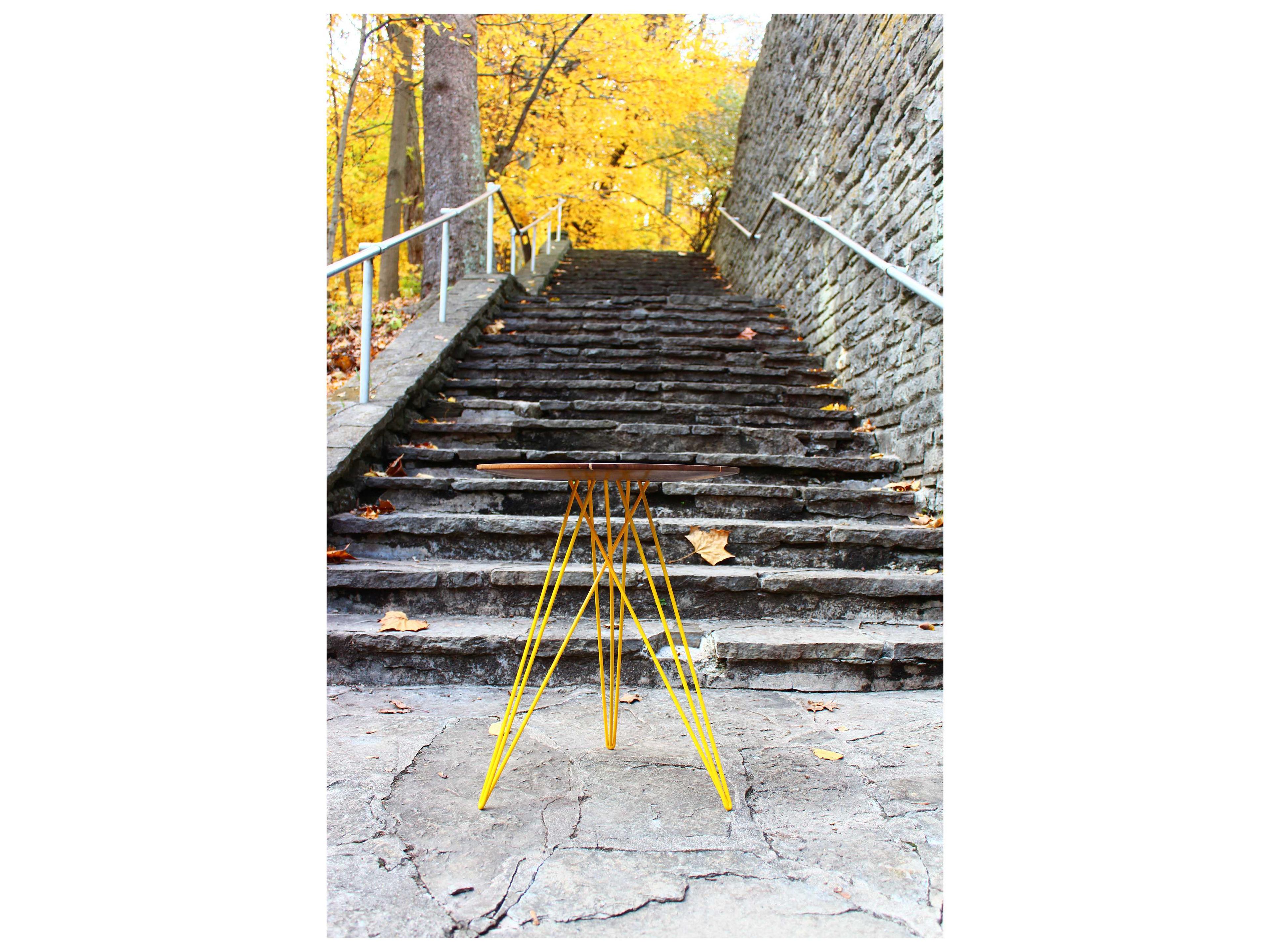 Tronk Design Hudson Round Wood End Table