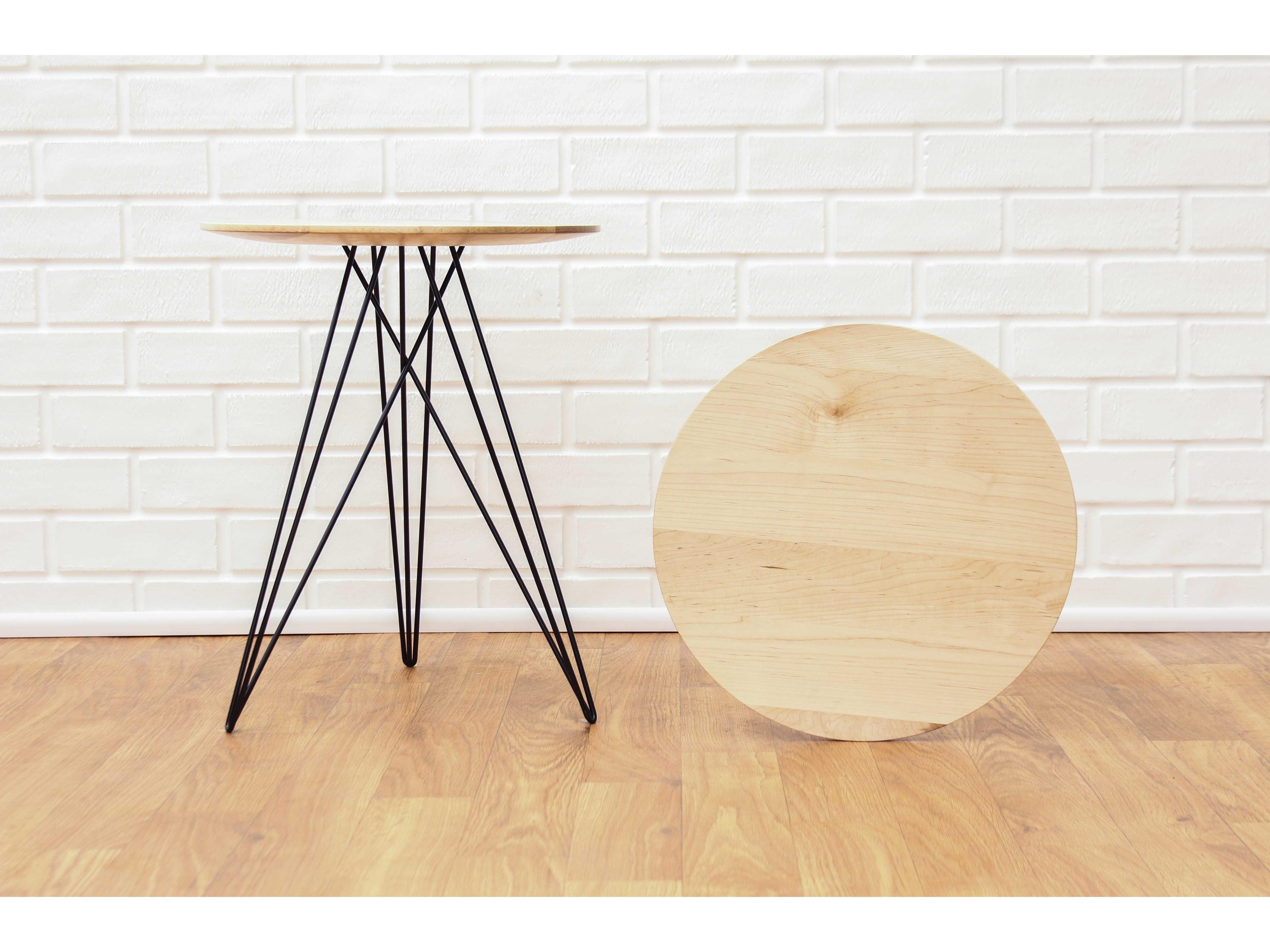 Tronk Design Hudson Round Wood End Table