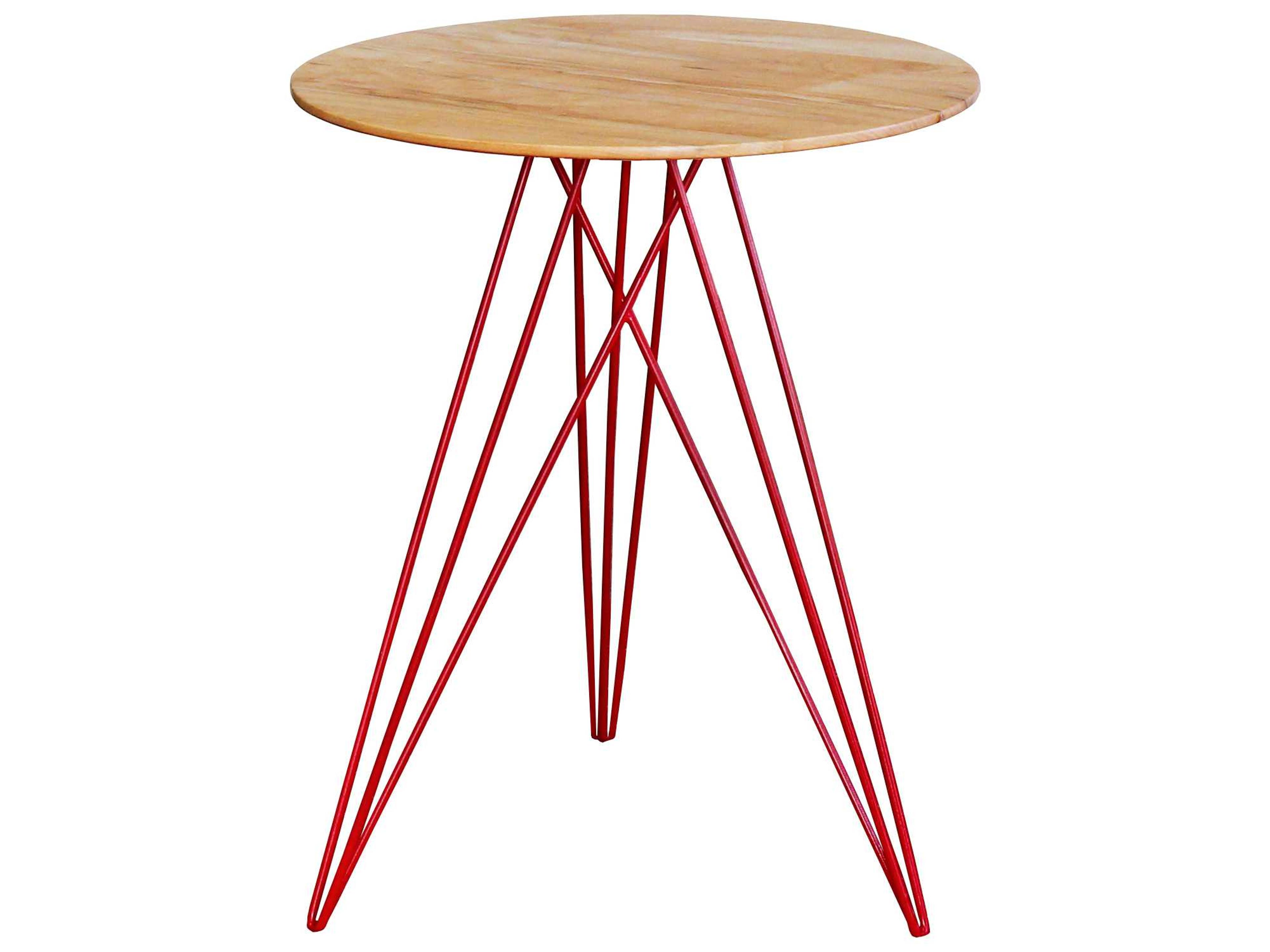 Tronk Design Hudson Round Wood End Table