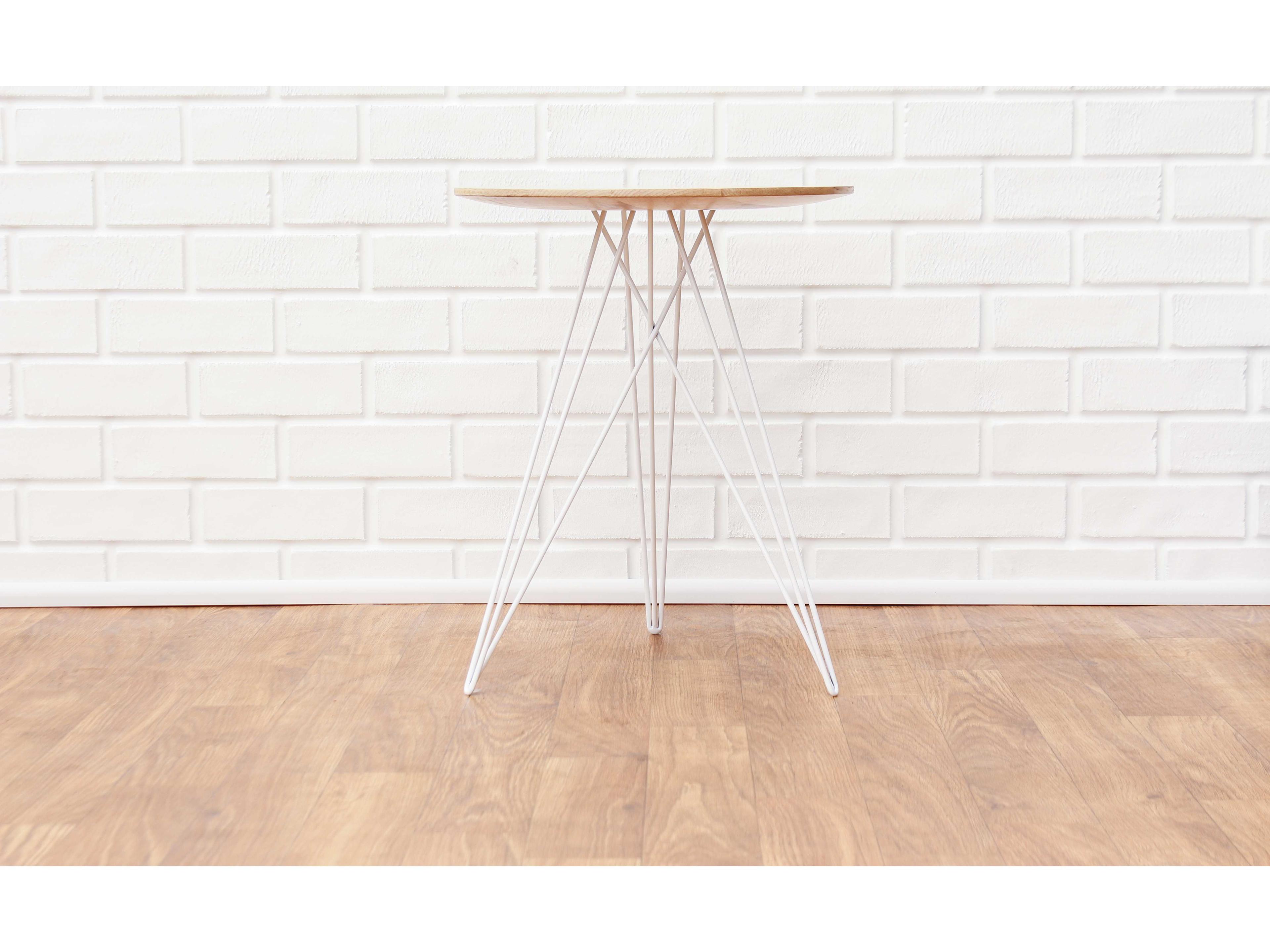 Tronk Design Hudson Round Wood End Table