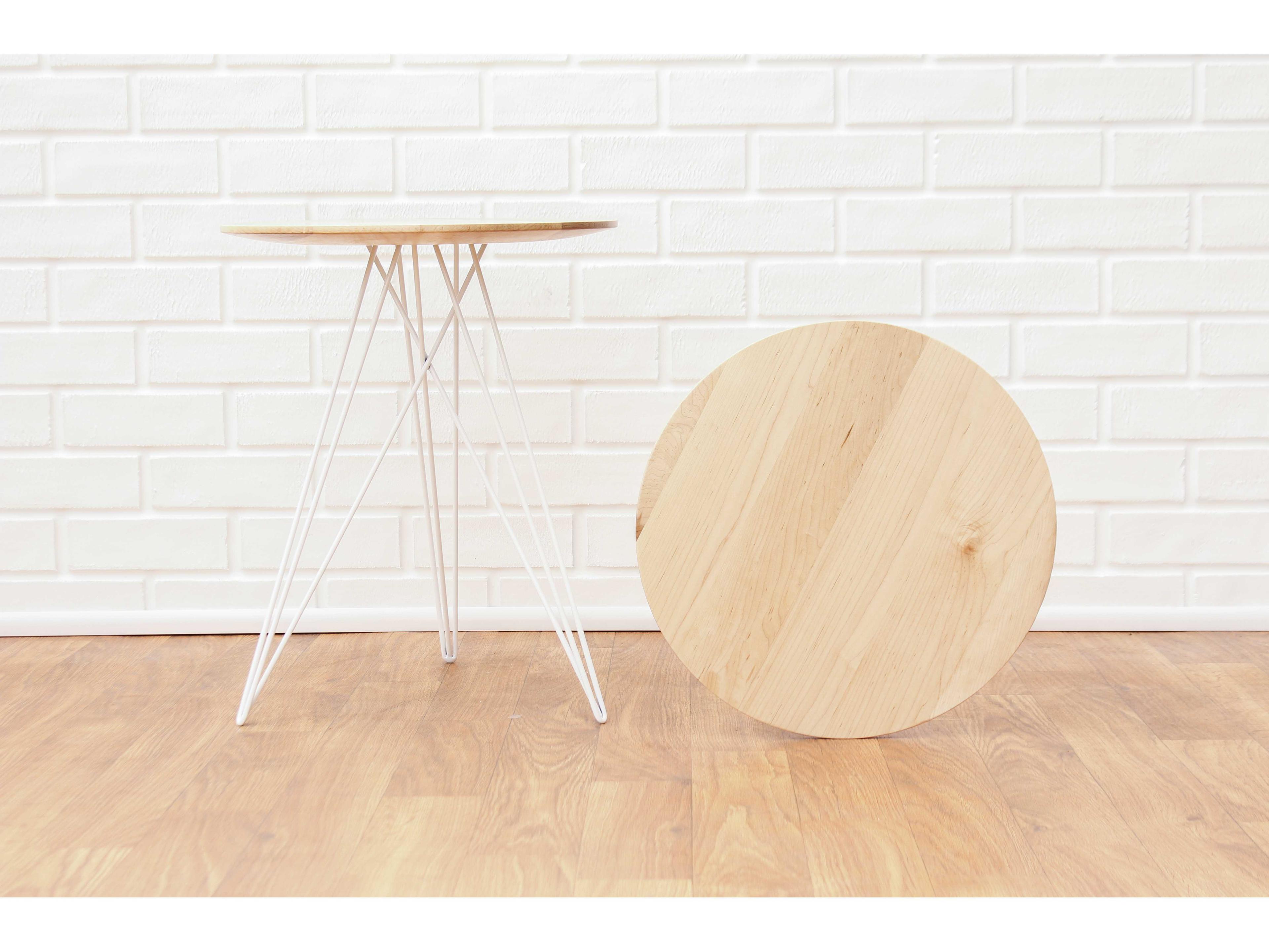 Tronk Design Hudson Round Wood End Table