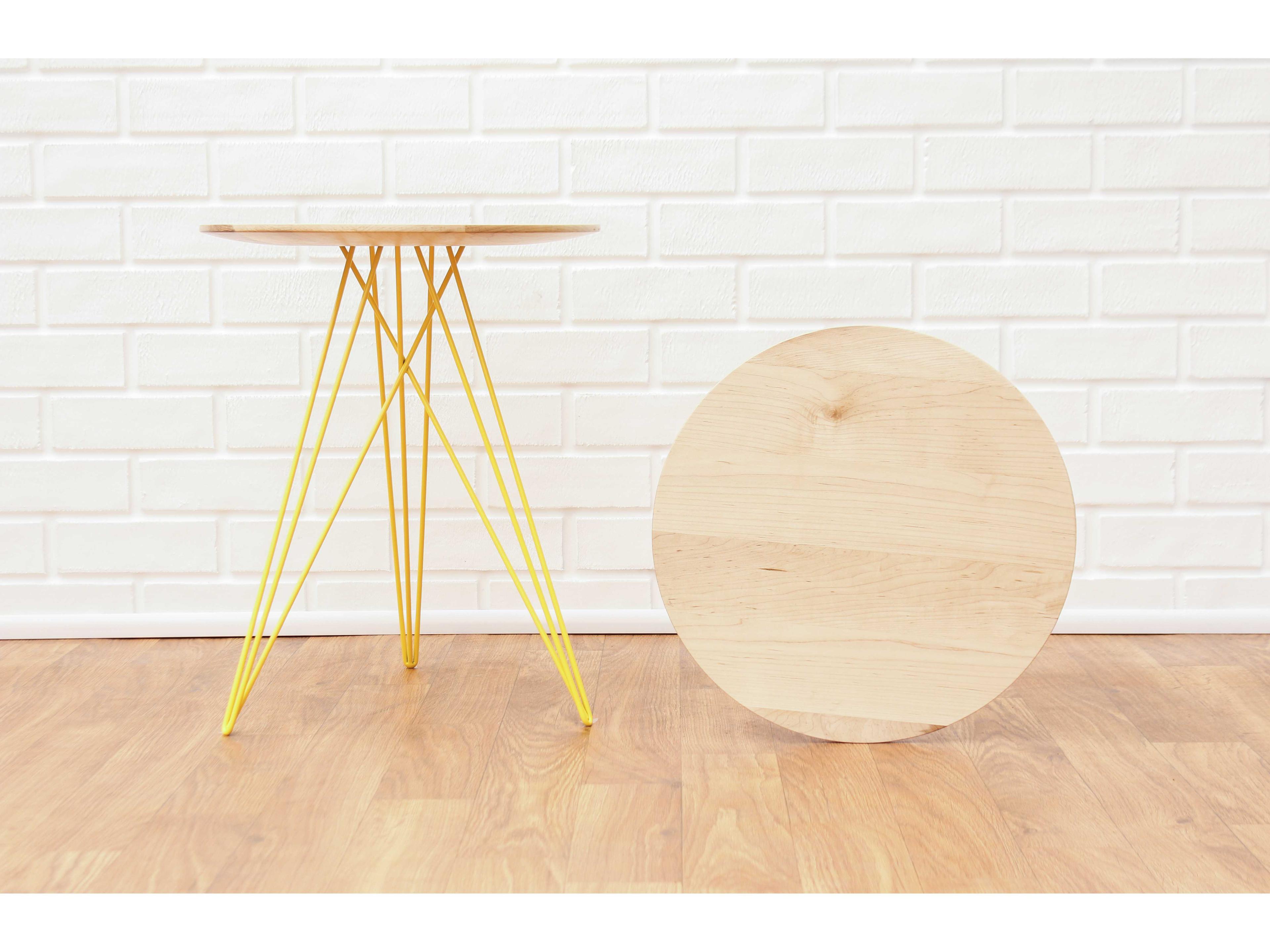 Tronk Design Hudson Round Wood End Table