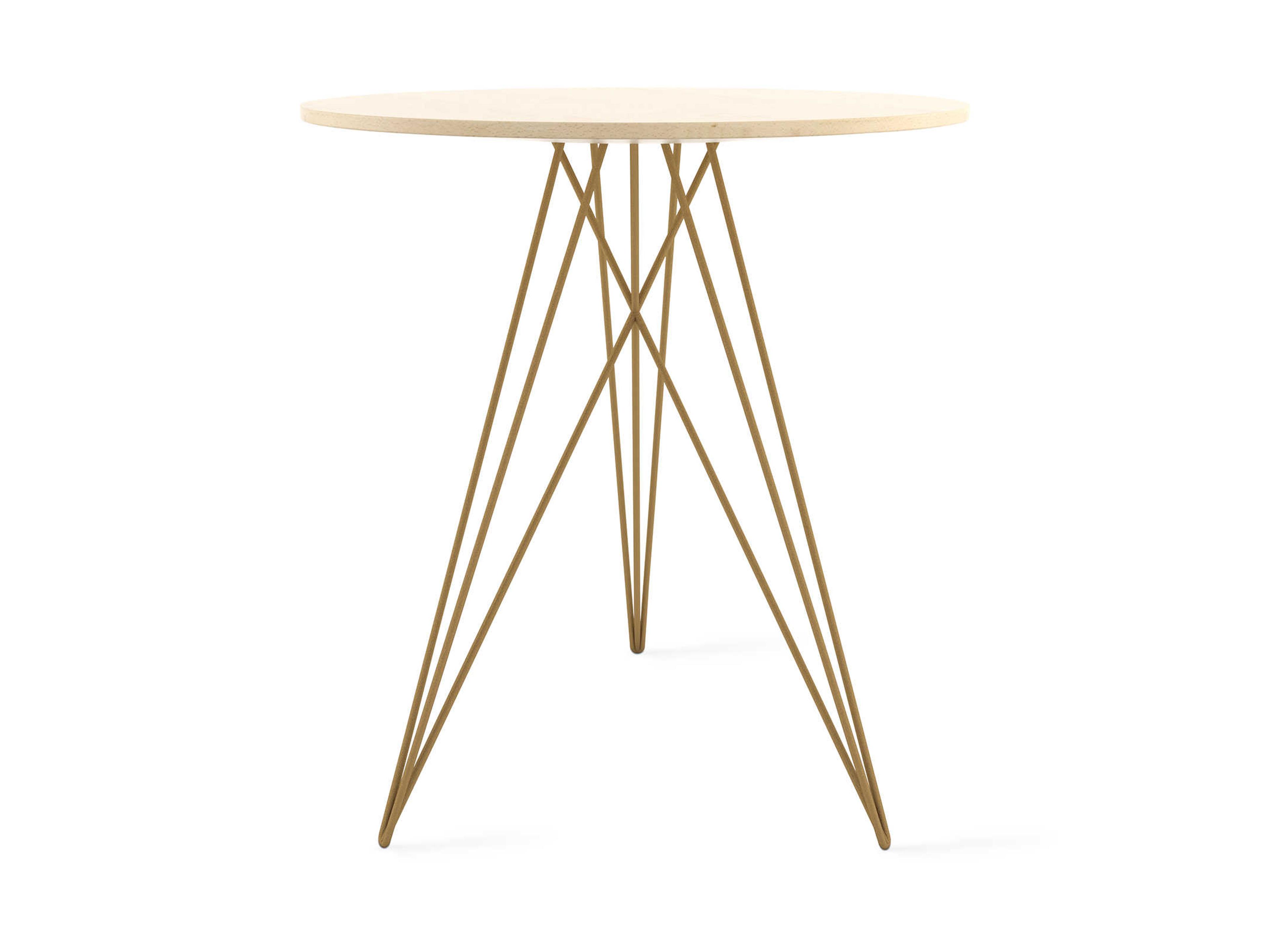 Tronk Design Hudson Round Wood End Table