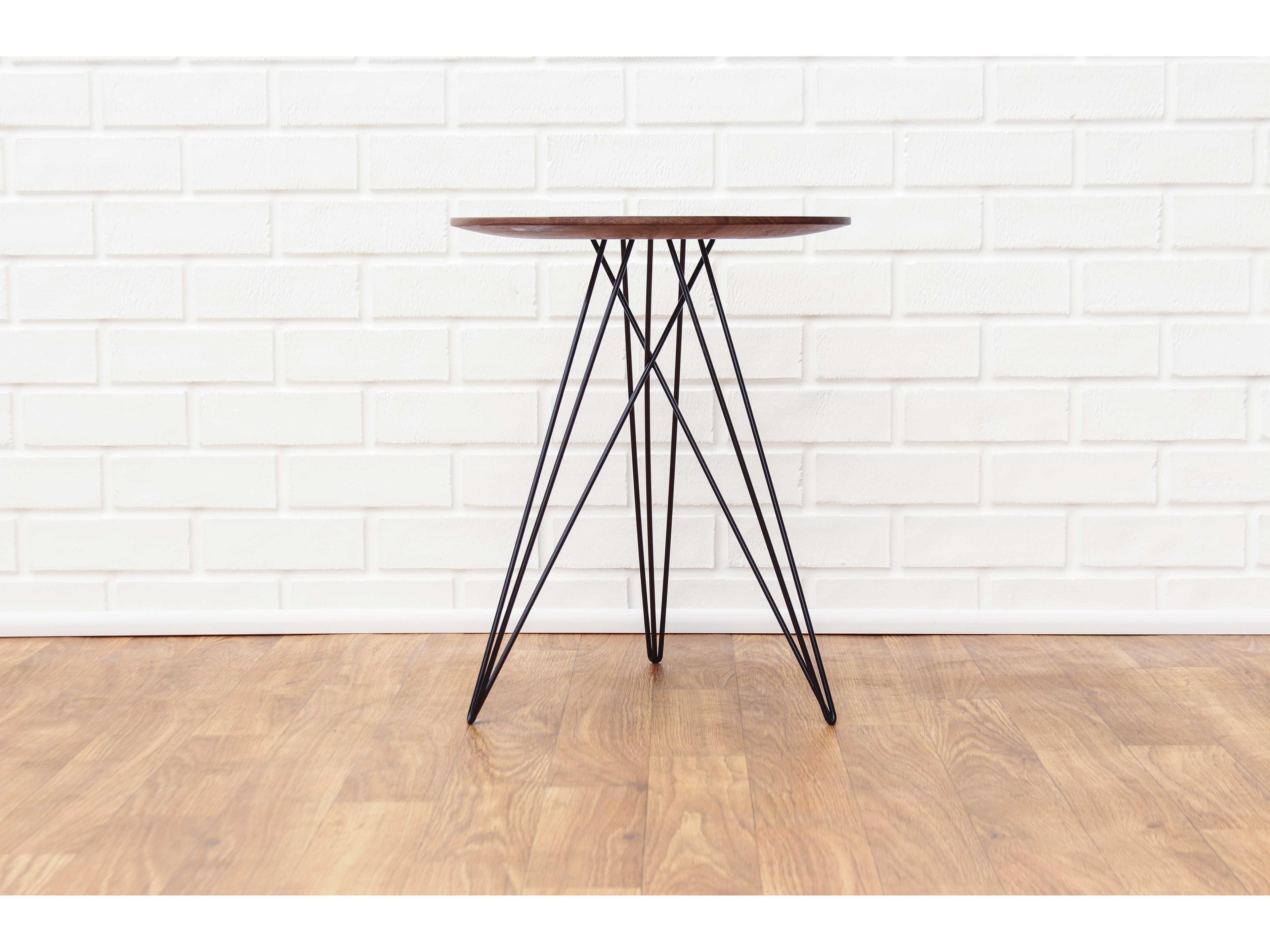 Tronk Design Hudson Round Wood End Table