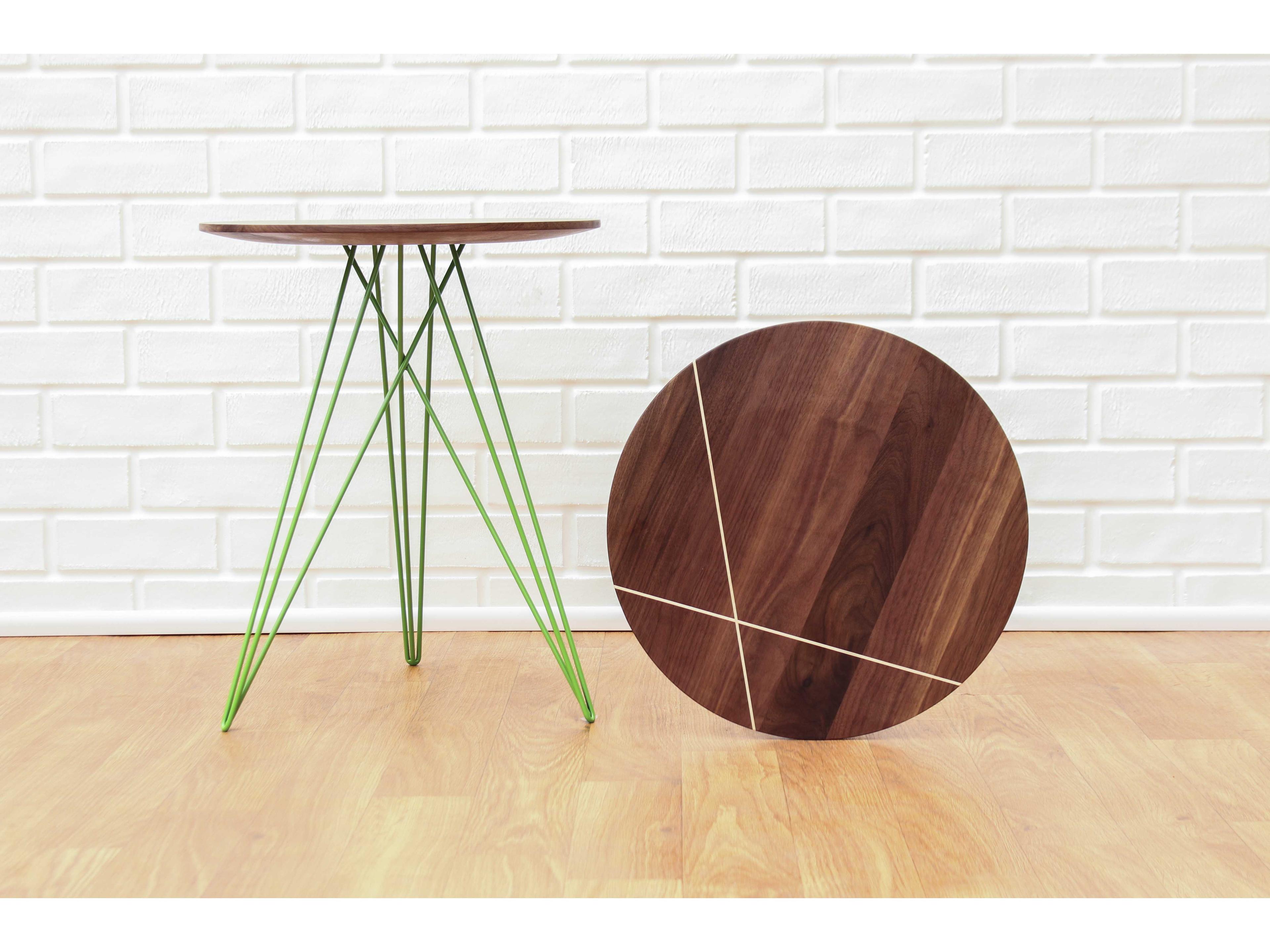 Tronk Design Hudson Round Wood End Table