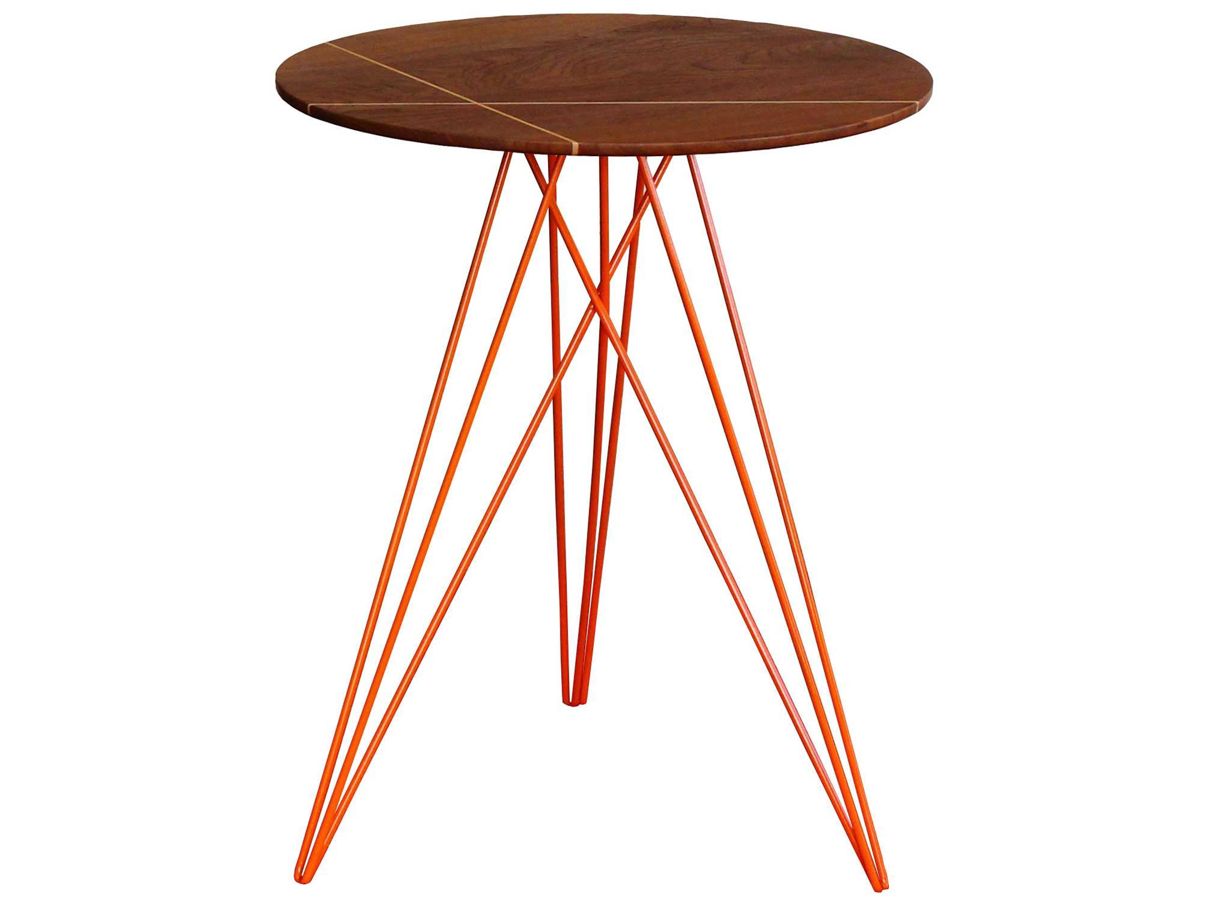 Tronk Design Hudson Round Wood End Table
