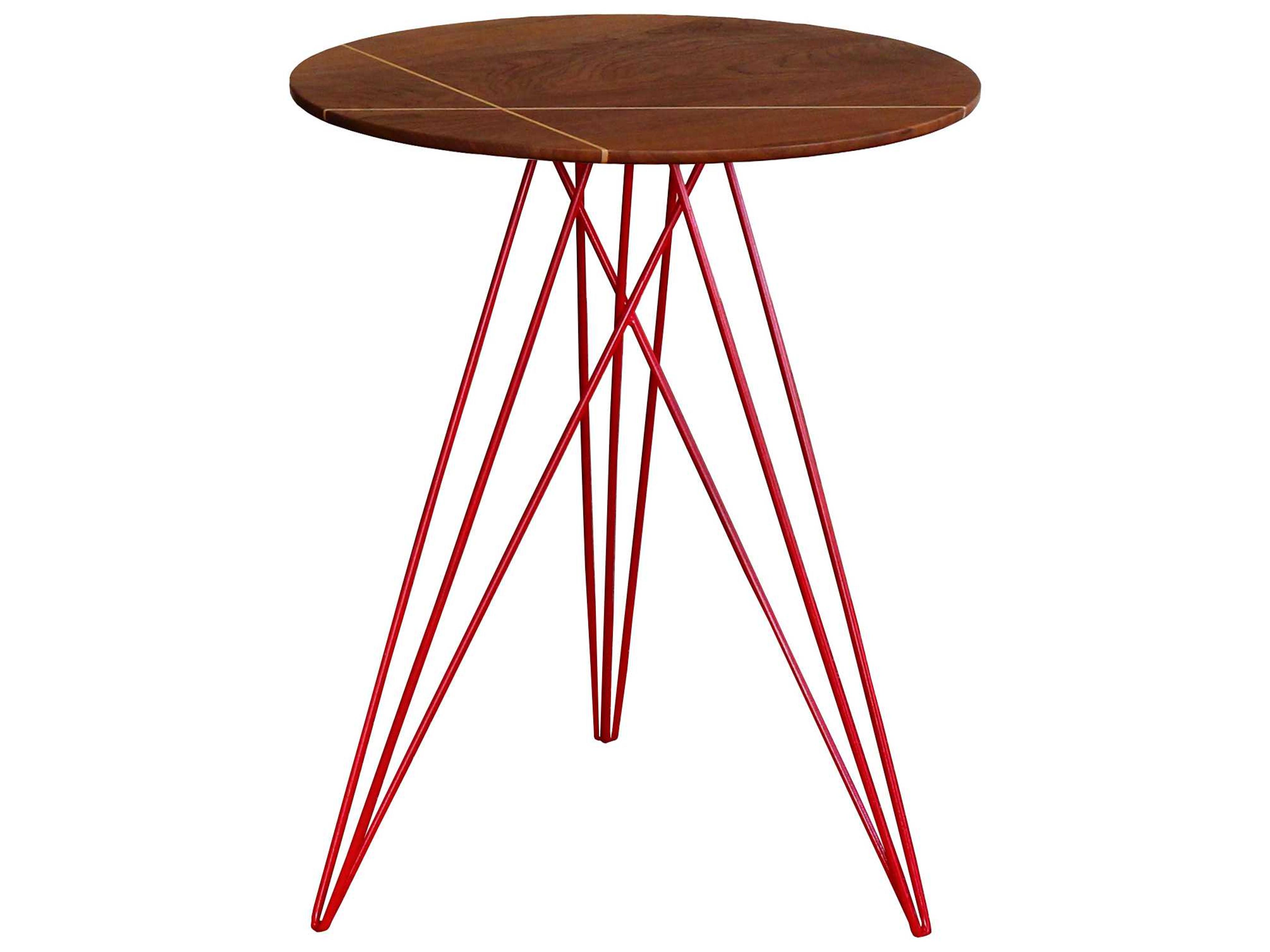 Tronk Design Hudson Round Wood End Table