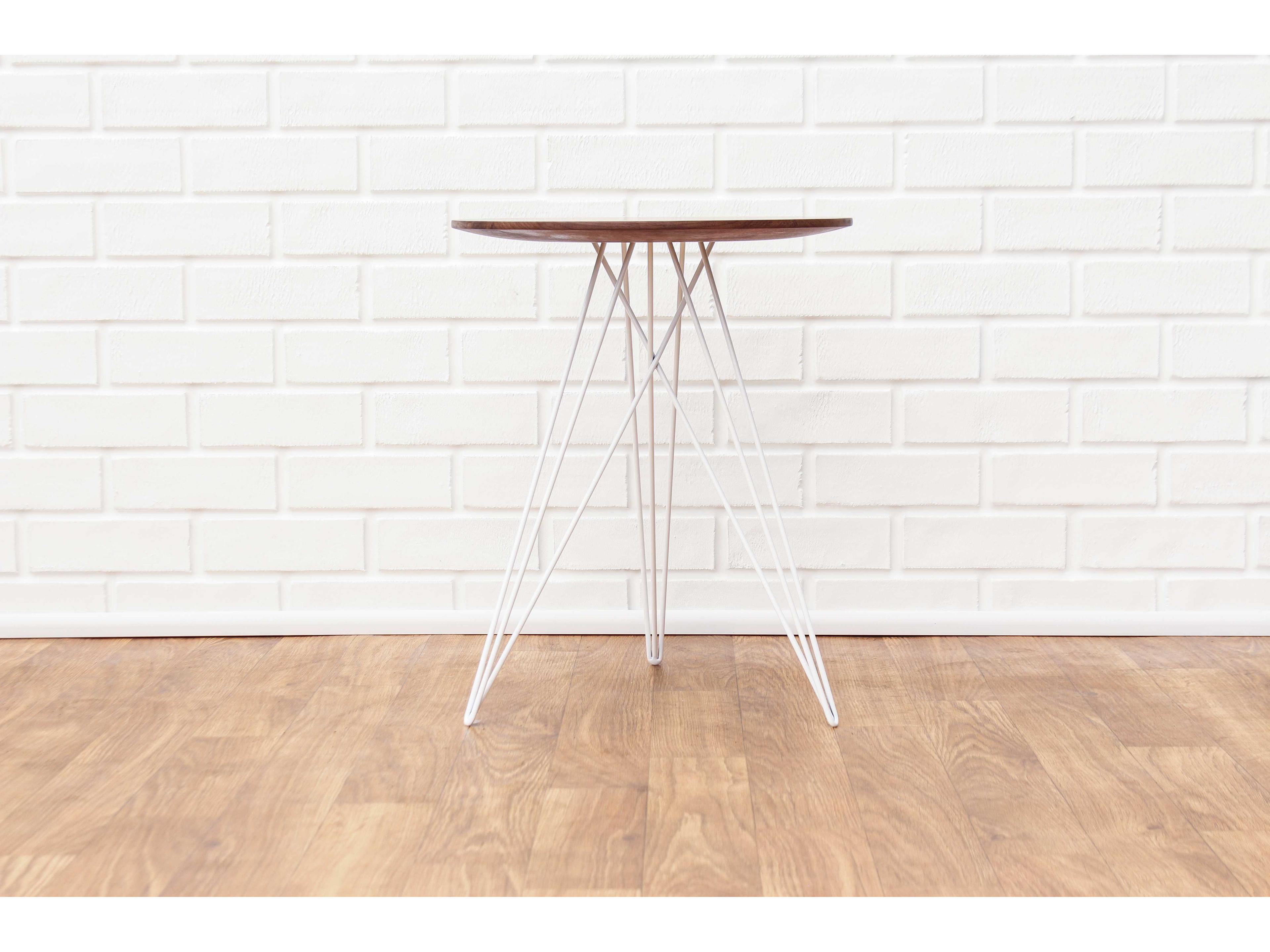 Tronk Design Hudson Round Wood End Table