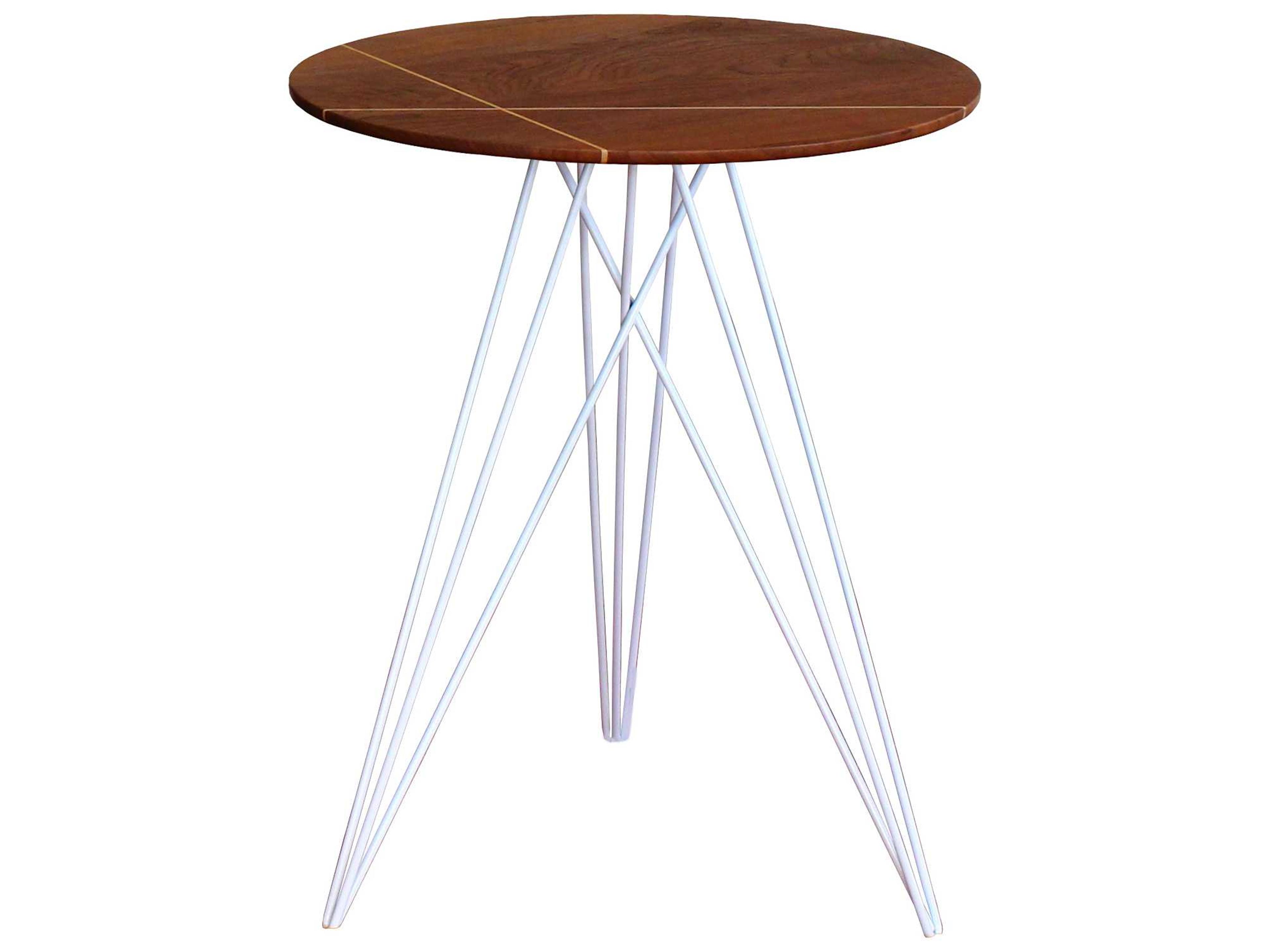 Tronk Design Hudson Round Wood End Table