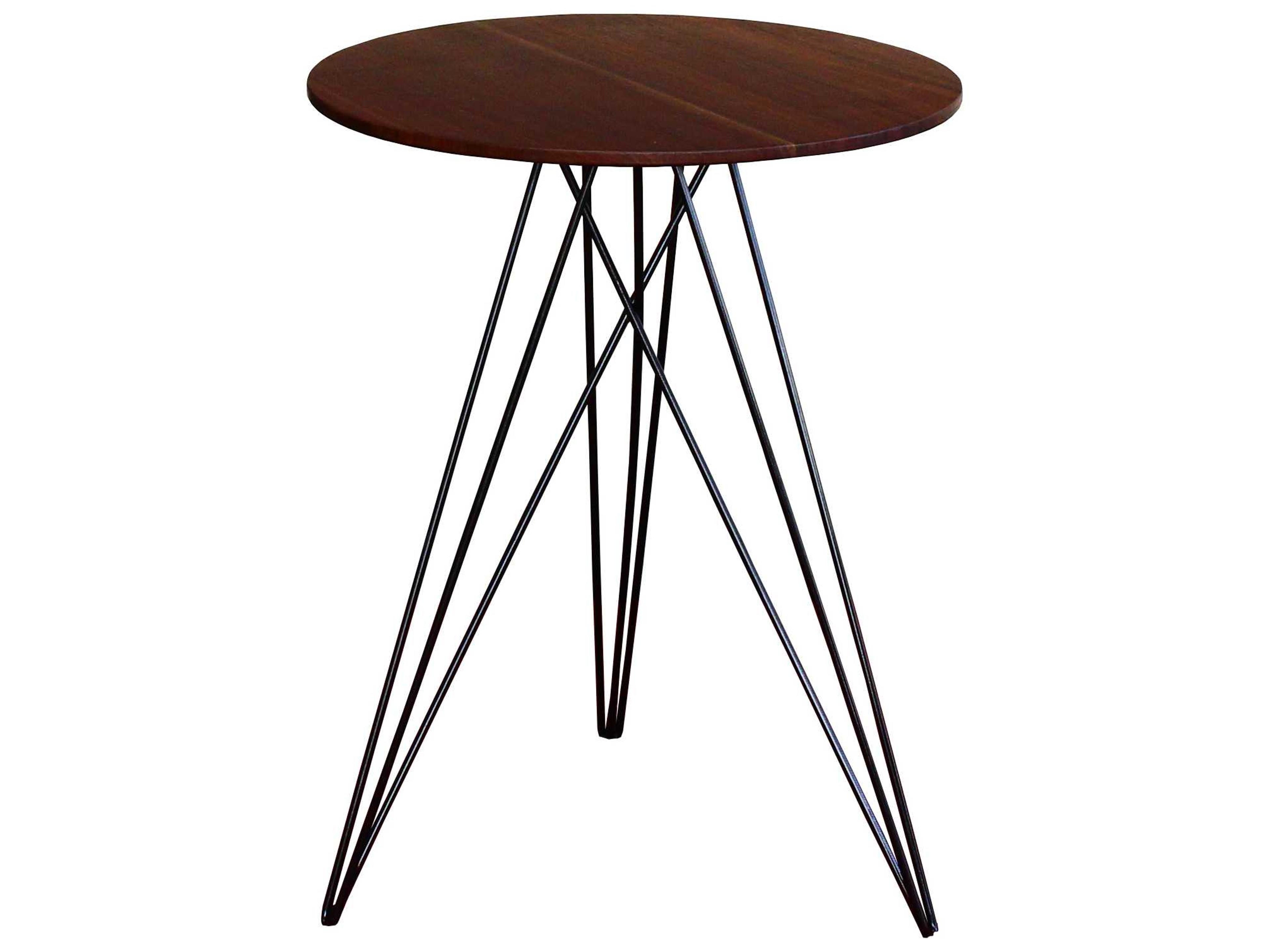 Tronk Design Hudson Round Wood End Table