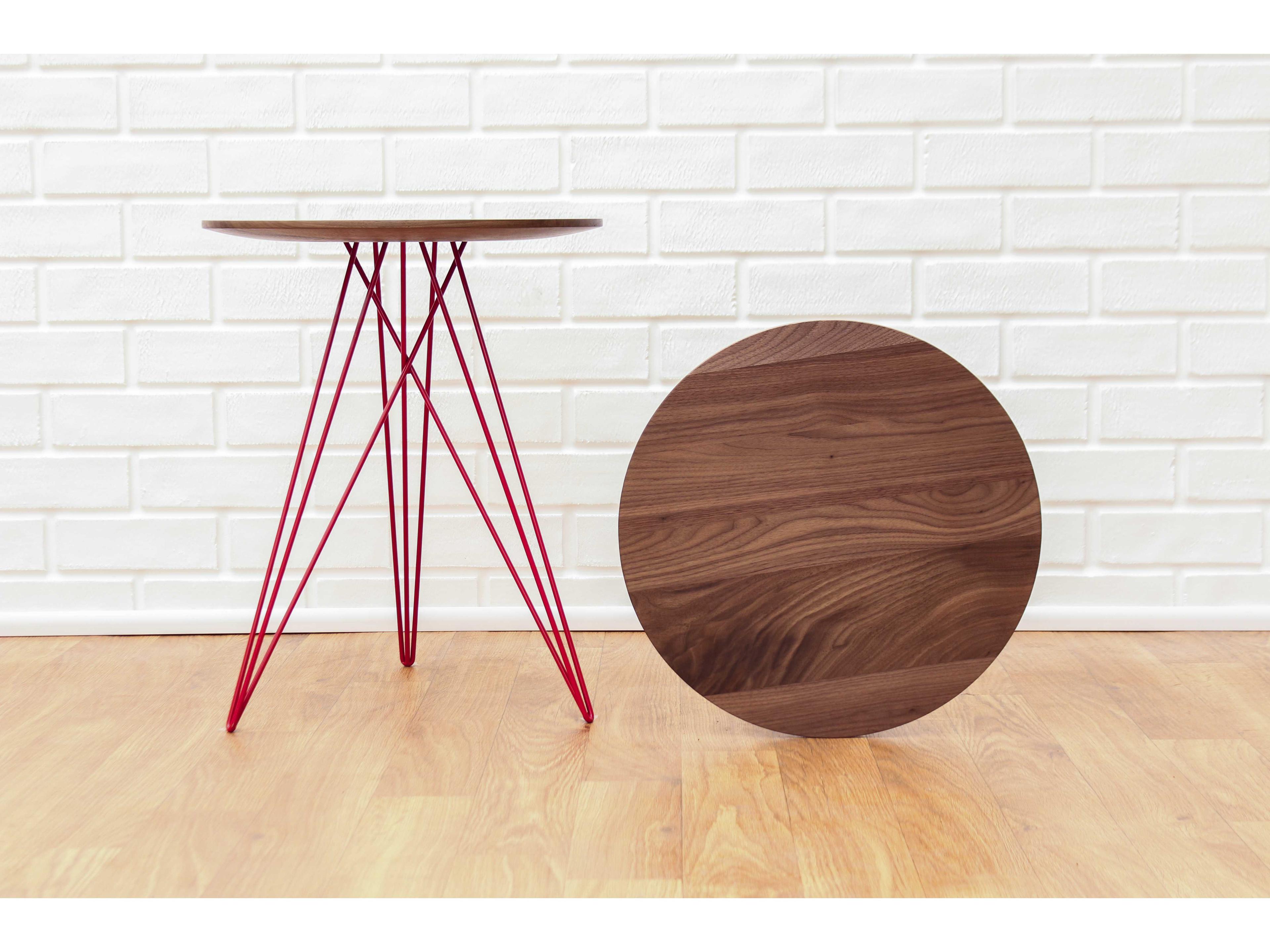 Tronk Design Hudson Round Wood End Table