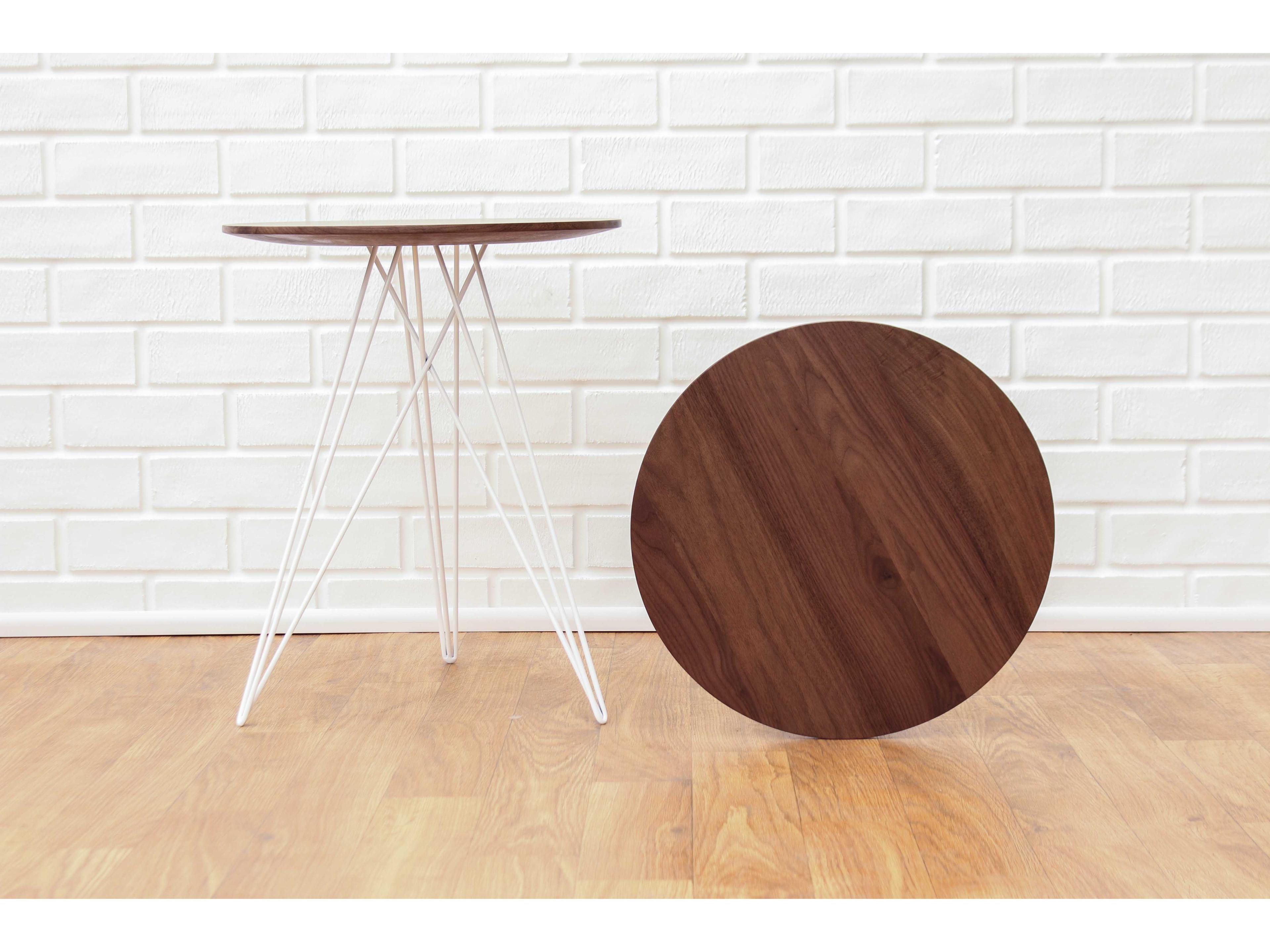 Tronk Design Hudson Round Wood End Table