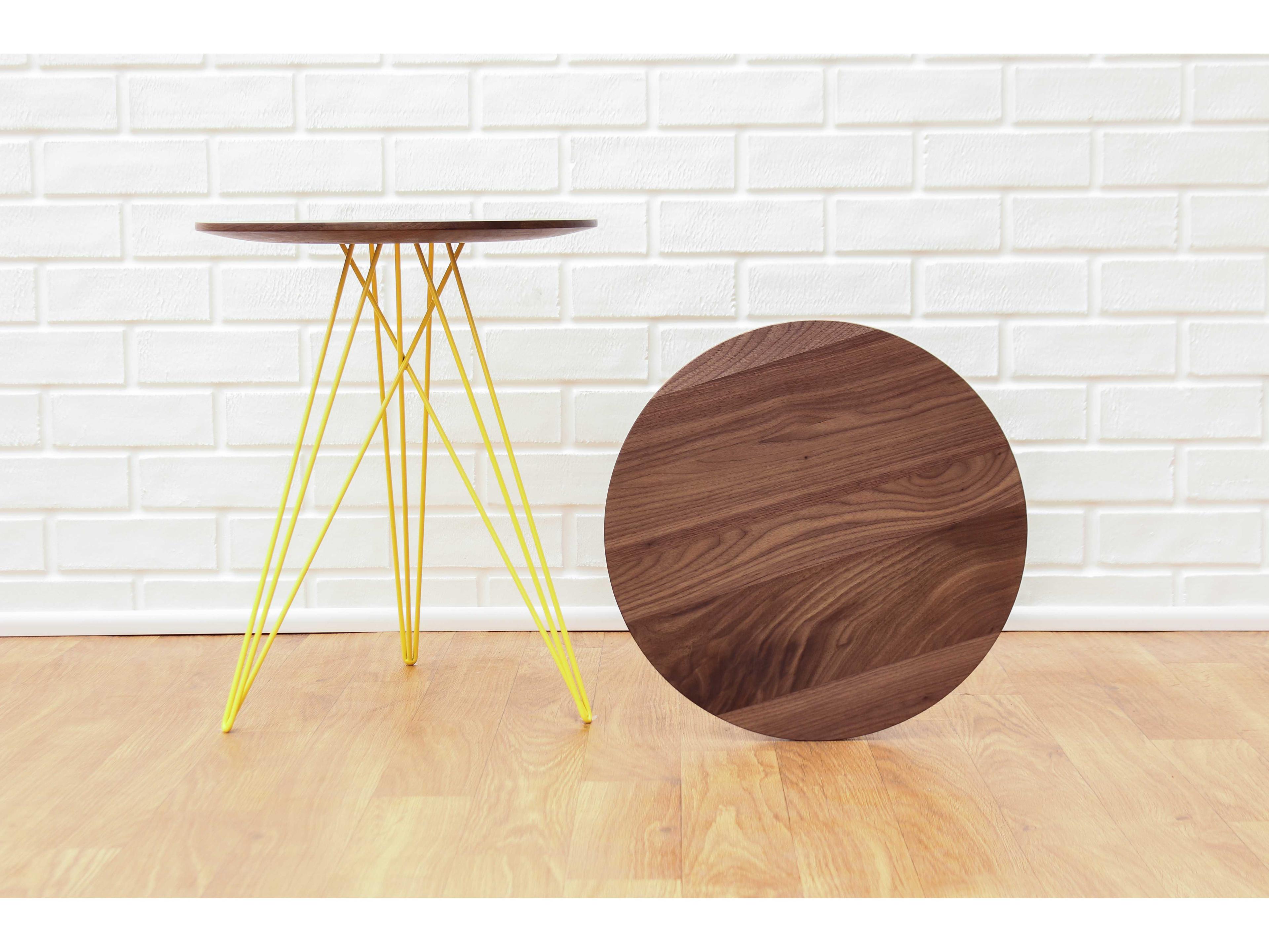 Tronk Design Hudson Round Wood End Table