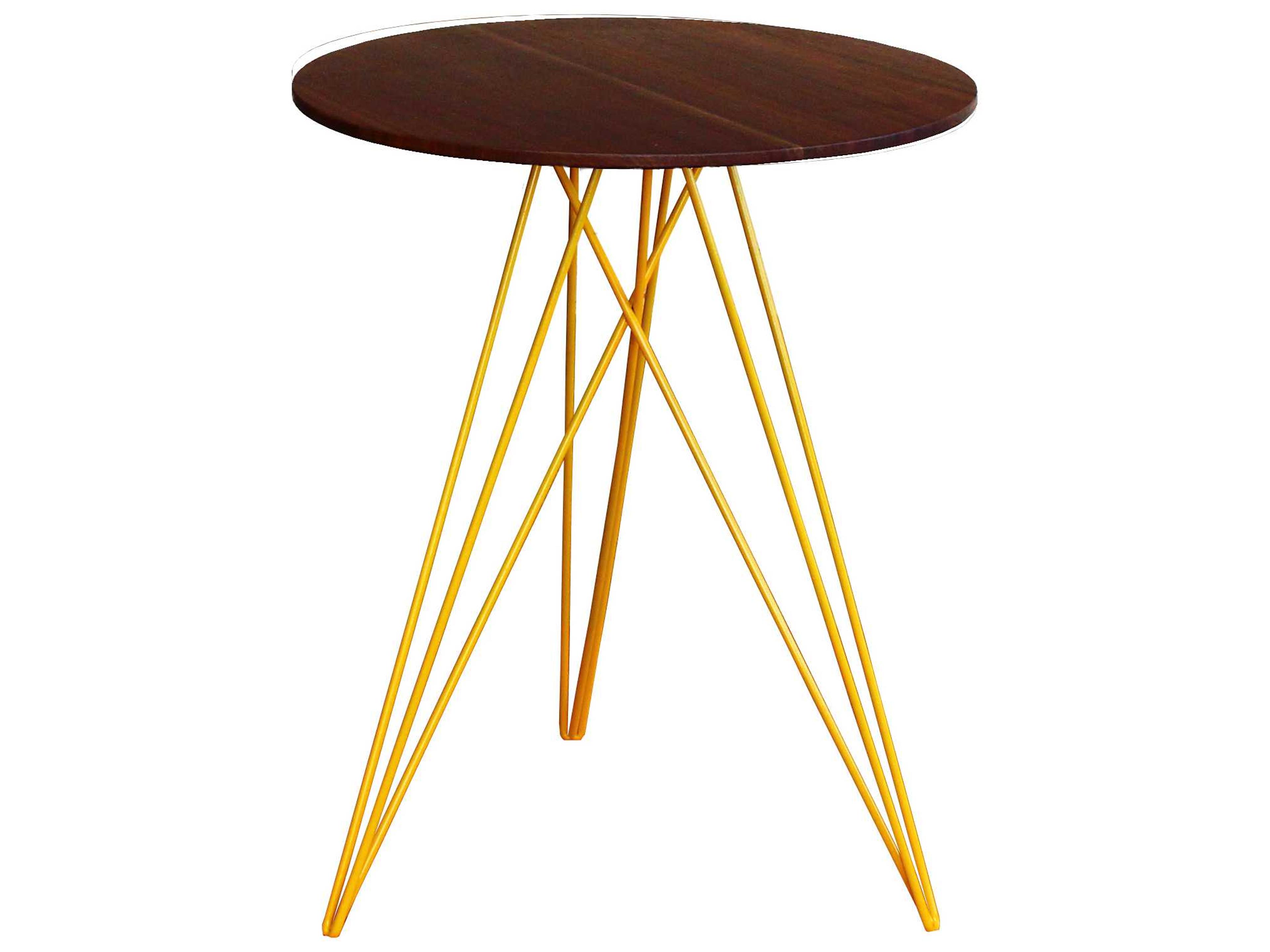 Tronk Design Hudson Round Wood End Table