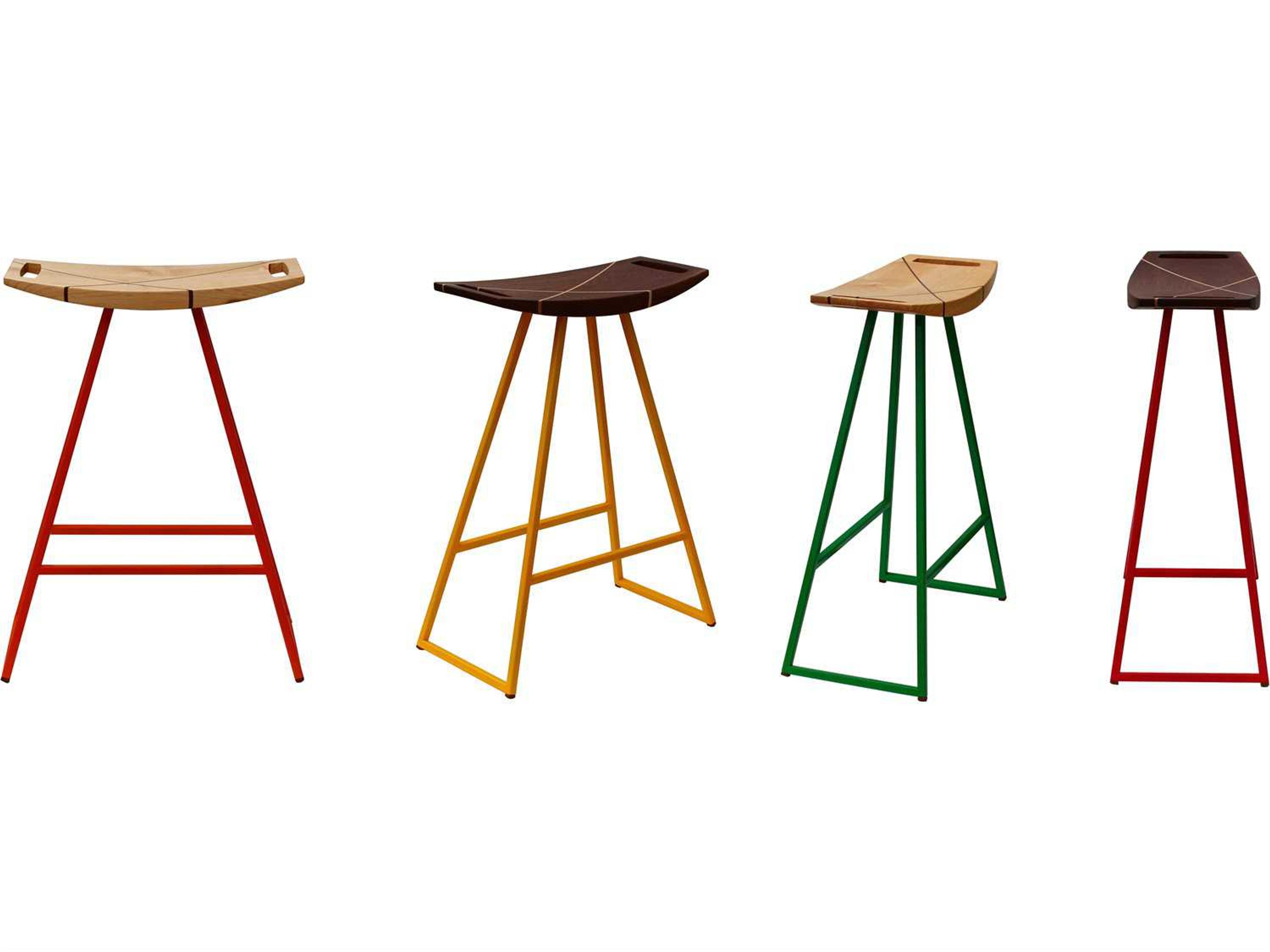 Tronk Design Robert Walnut Wood Counter Stool