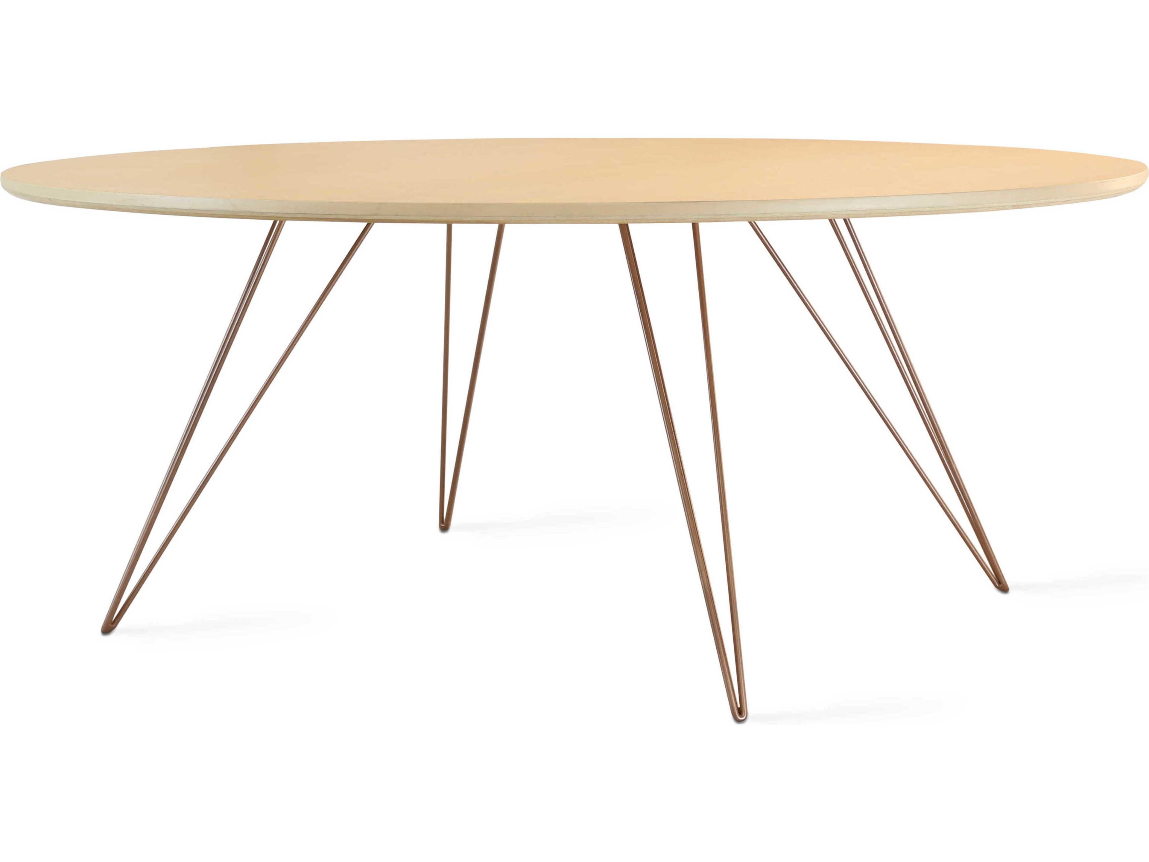 Tronk Design Williams Oval Wood Coffee Table