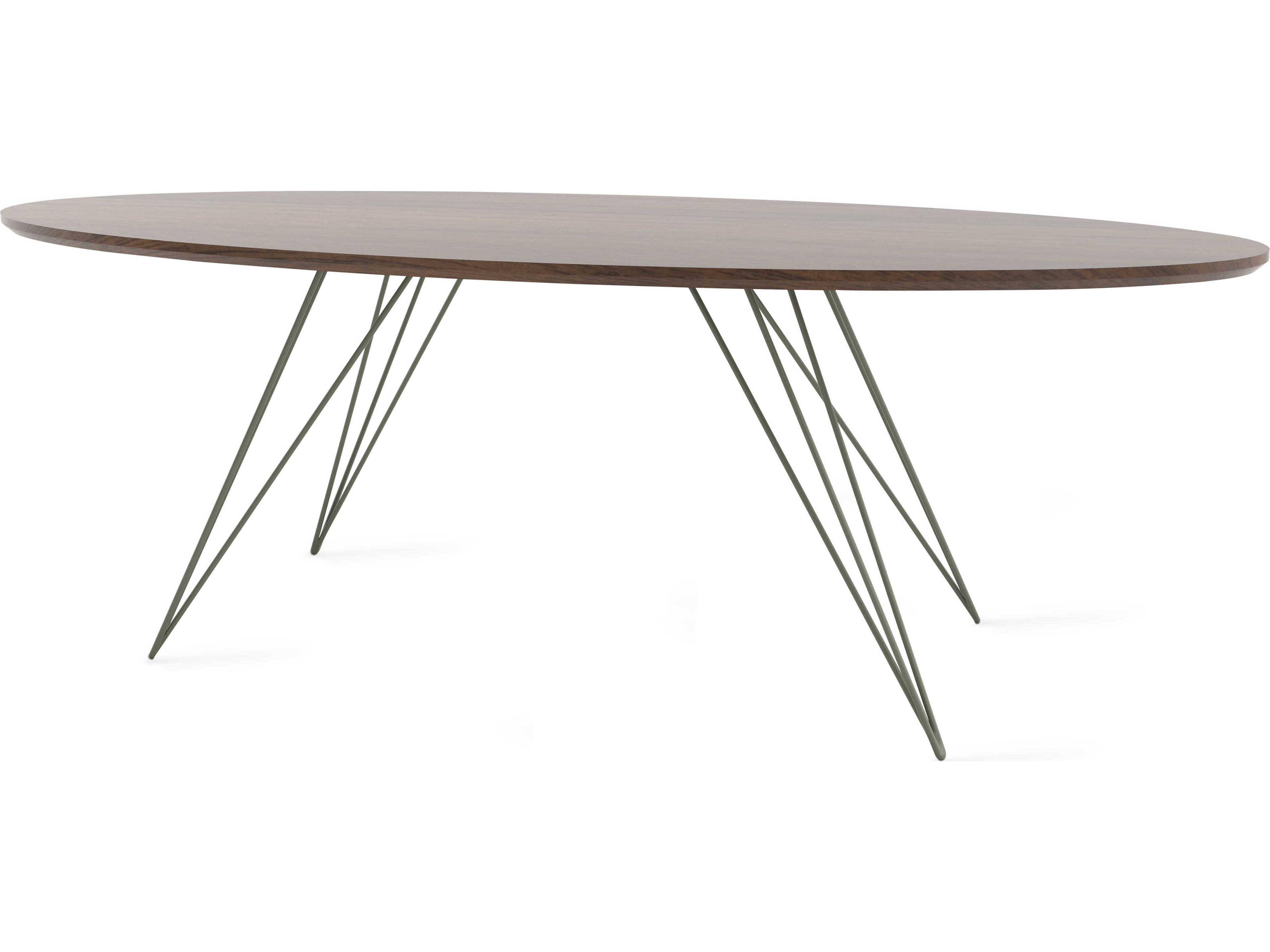 Tronk Design Williams Oval Wood Coffee Table