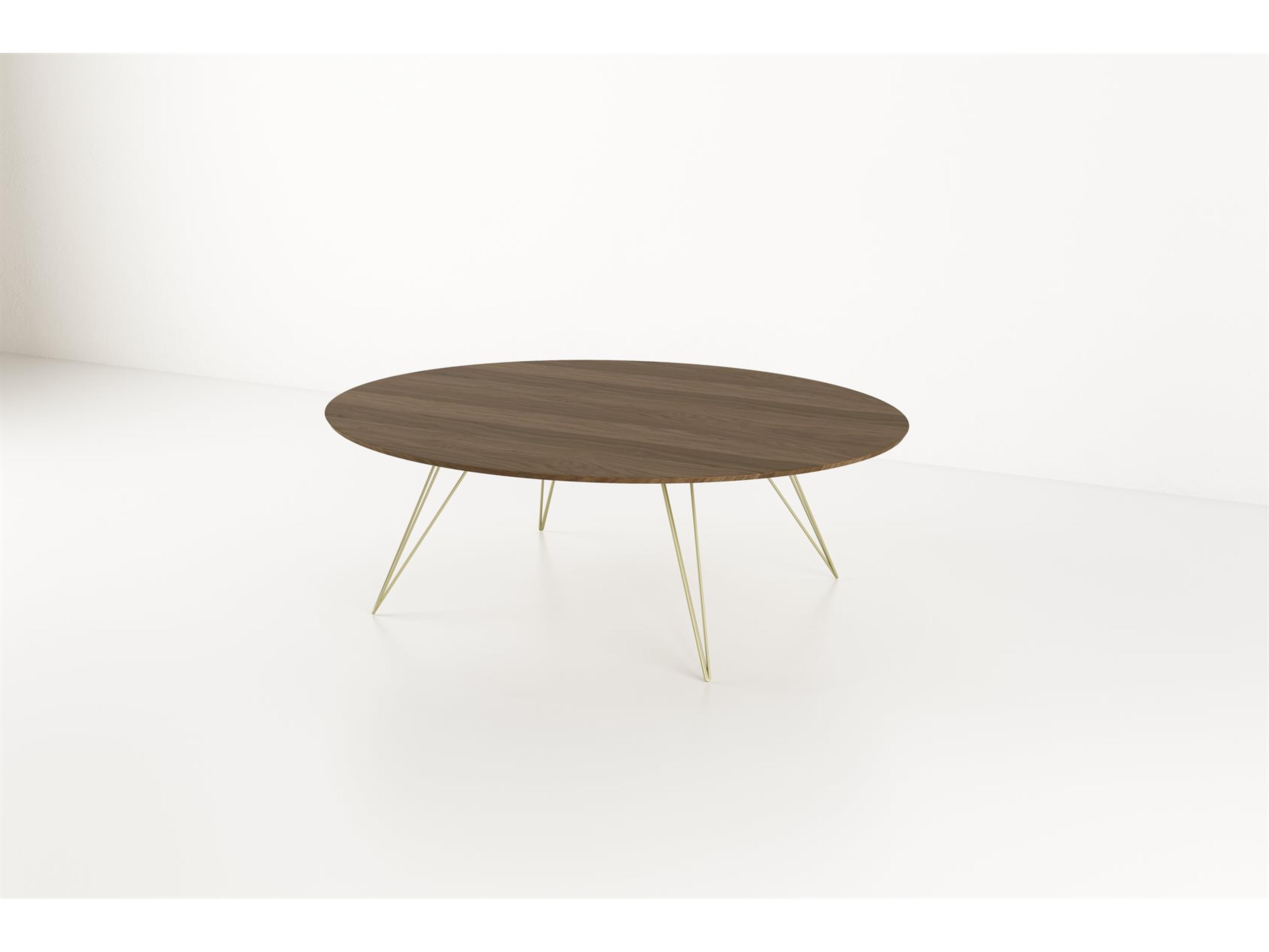 Tronk Design Williams Table Collection Oval Wood Brassy Gold Dining