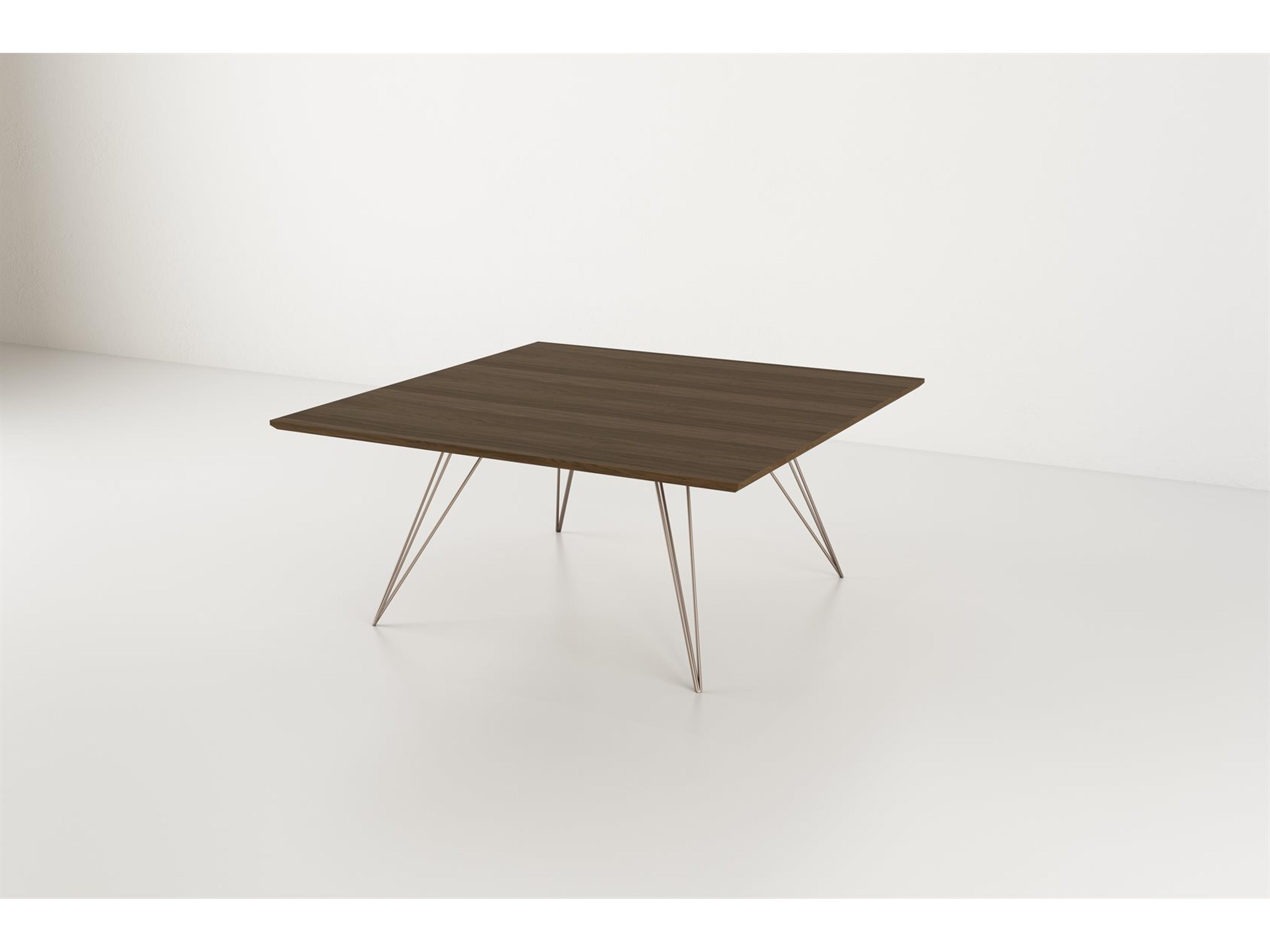 Tronk Design Williams Table Collection Square Wood Rose Copper Dining