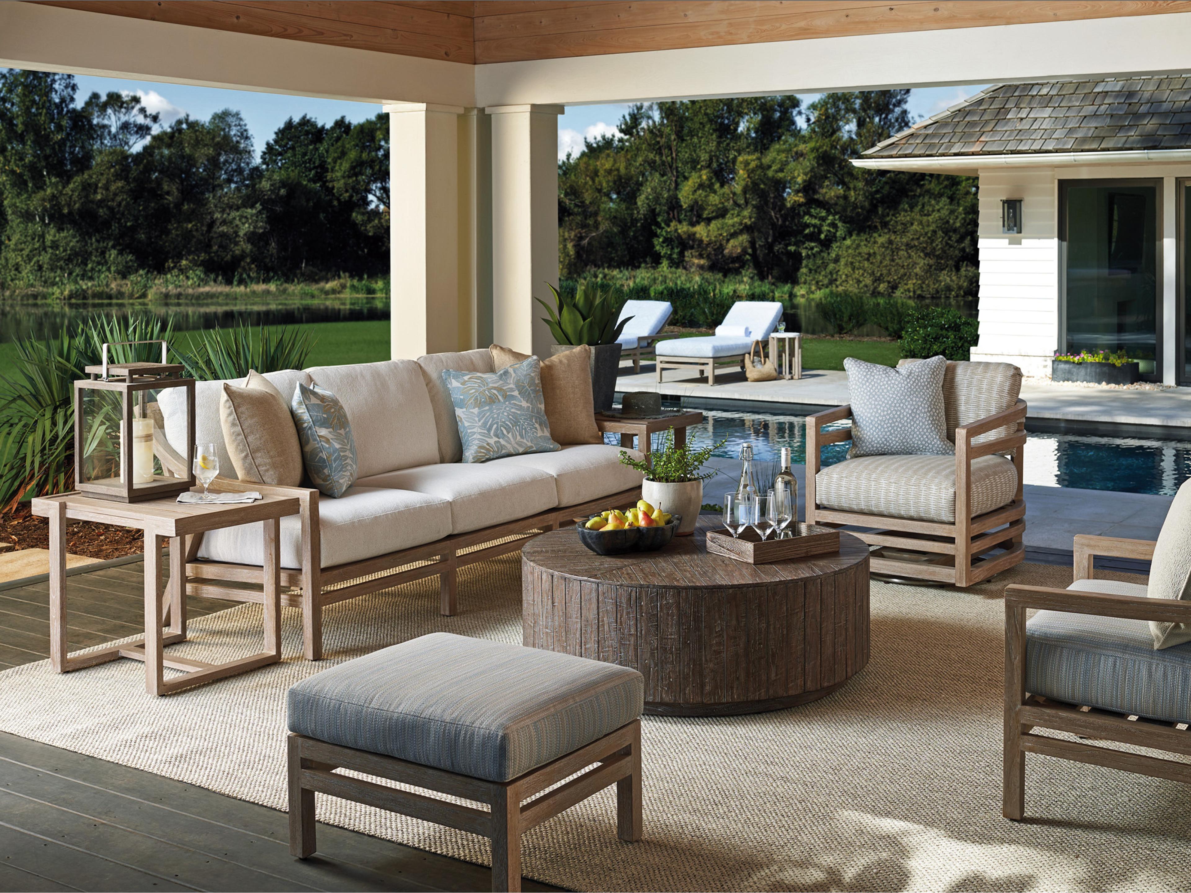 Stillwater Cove Teak Cushion Lounge Set