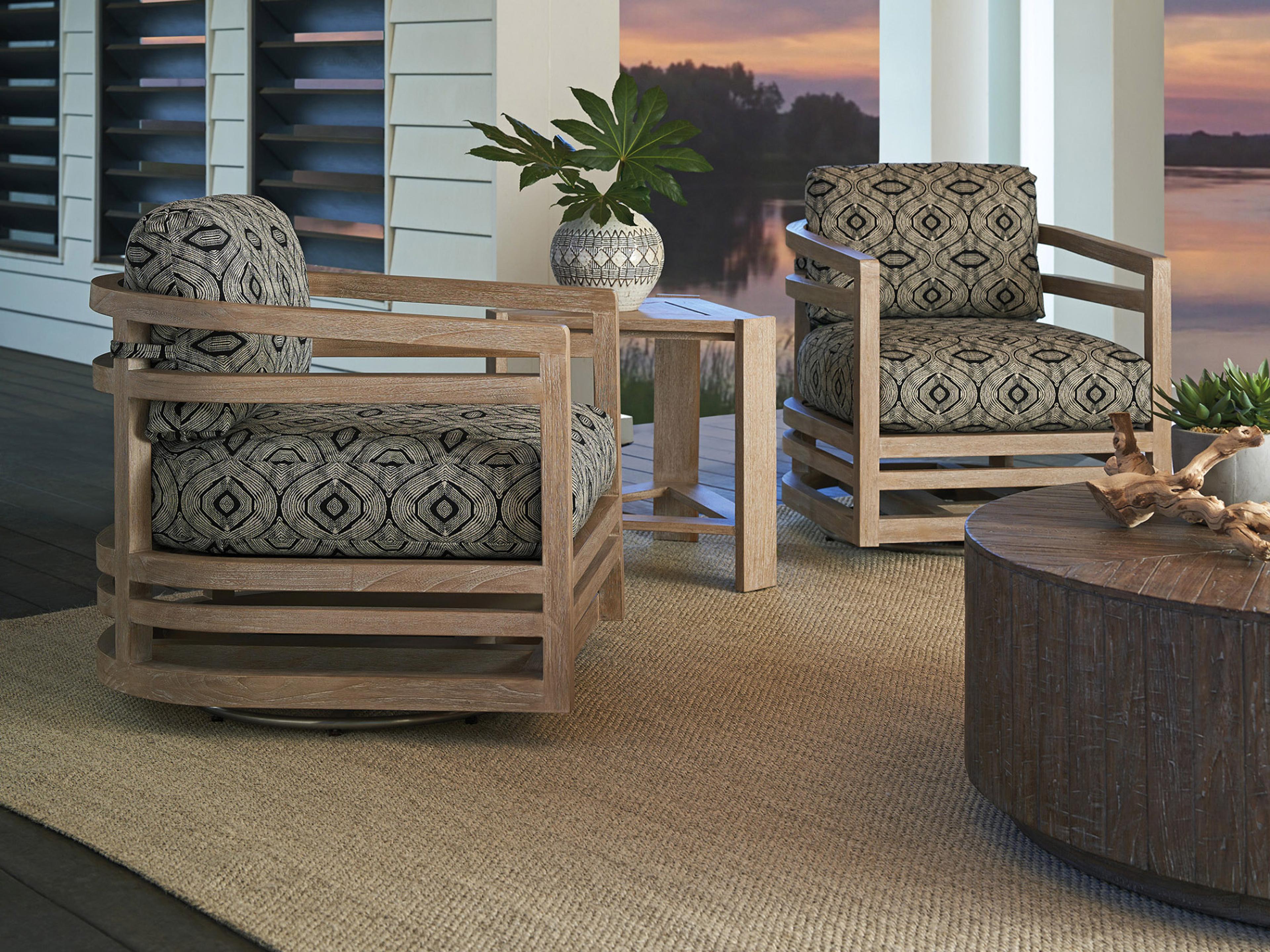 Stillwater Cove Teak Cushion Lounge Set
