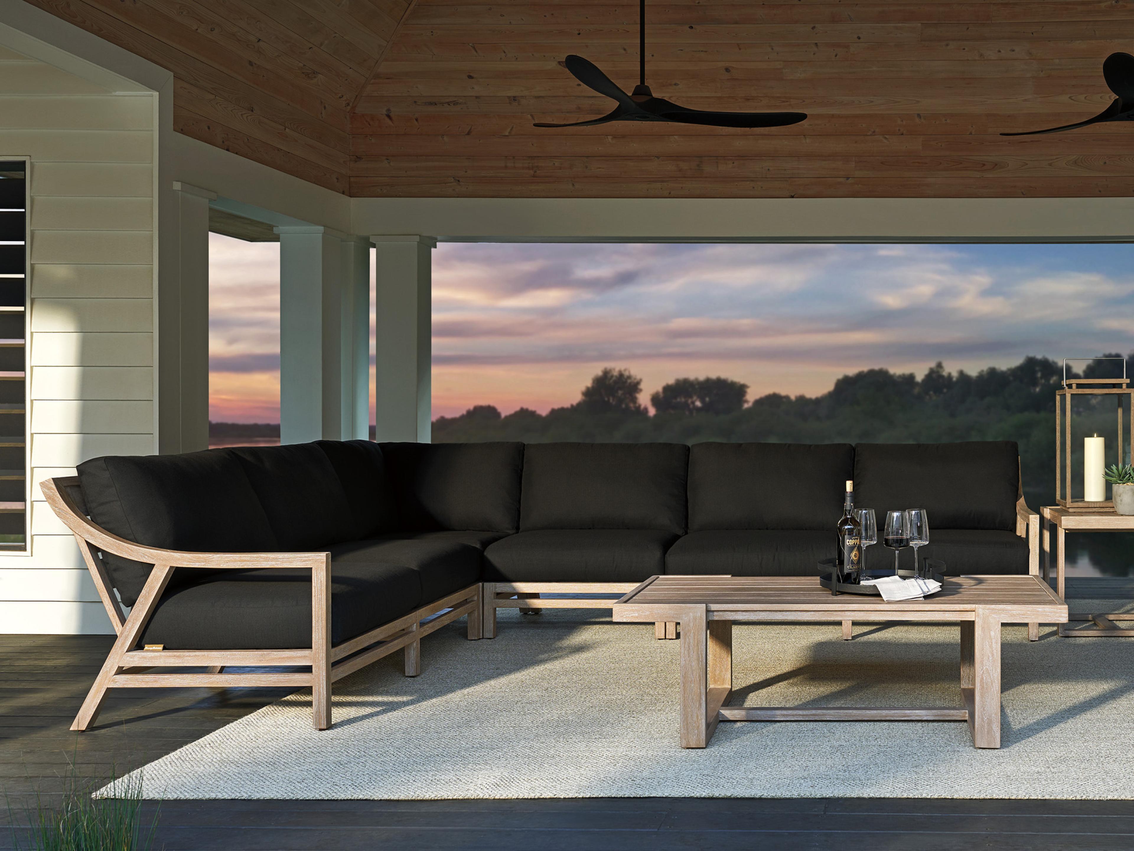 Stillwater Cove Teak Cushion Lounge Set