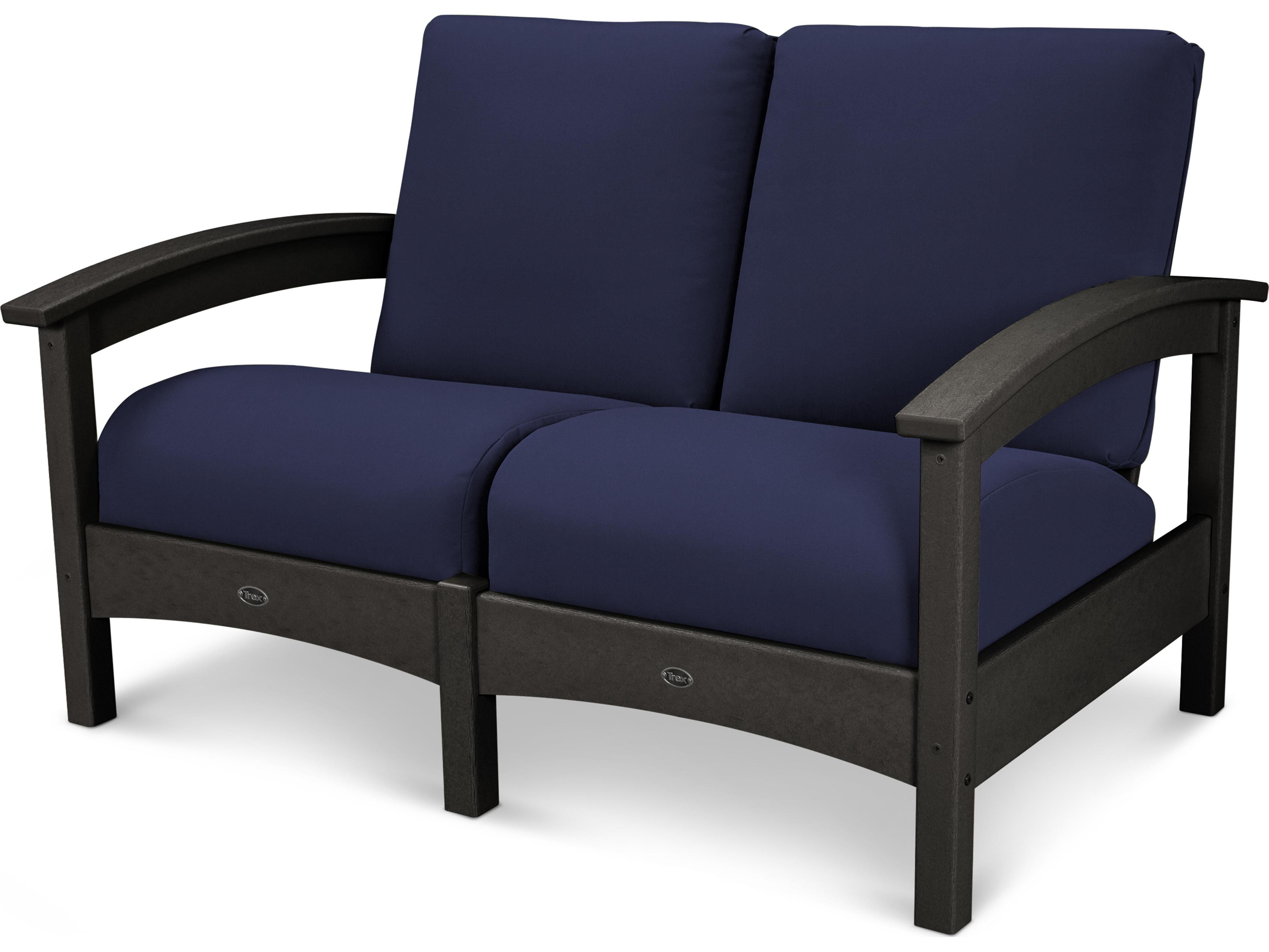 Trex® Outdoor Furniture™ Rockport Deep Seating Recycled Plastic Loveseat