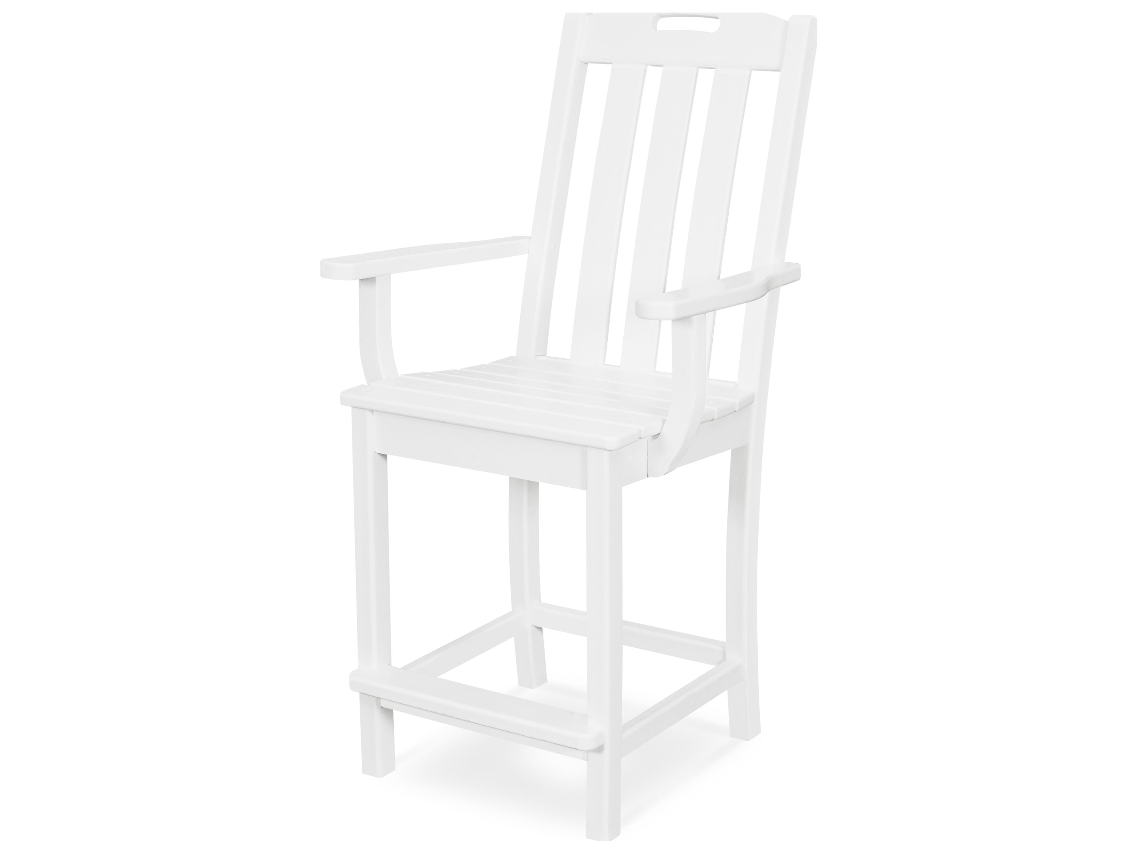 Trex® Outdoor Furniture™ Yacht Club Recycled Plastic Counter Arm Chair
