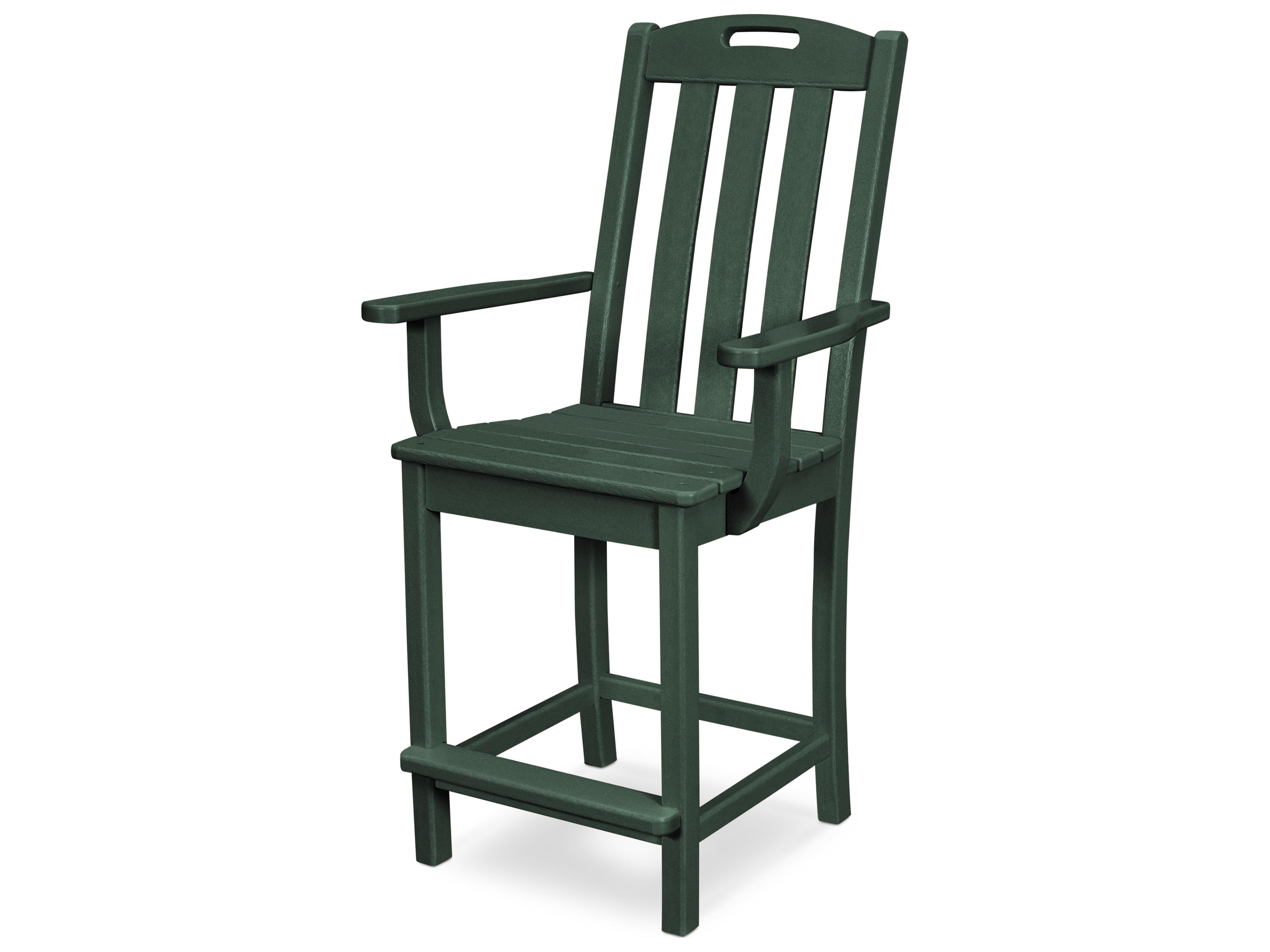 Trex® Outdoor Furniture™ Yacht Club Recycled Plastic Counter Arm Chair