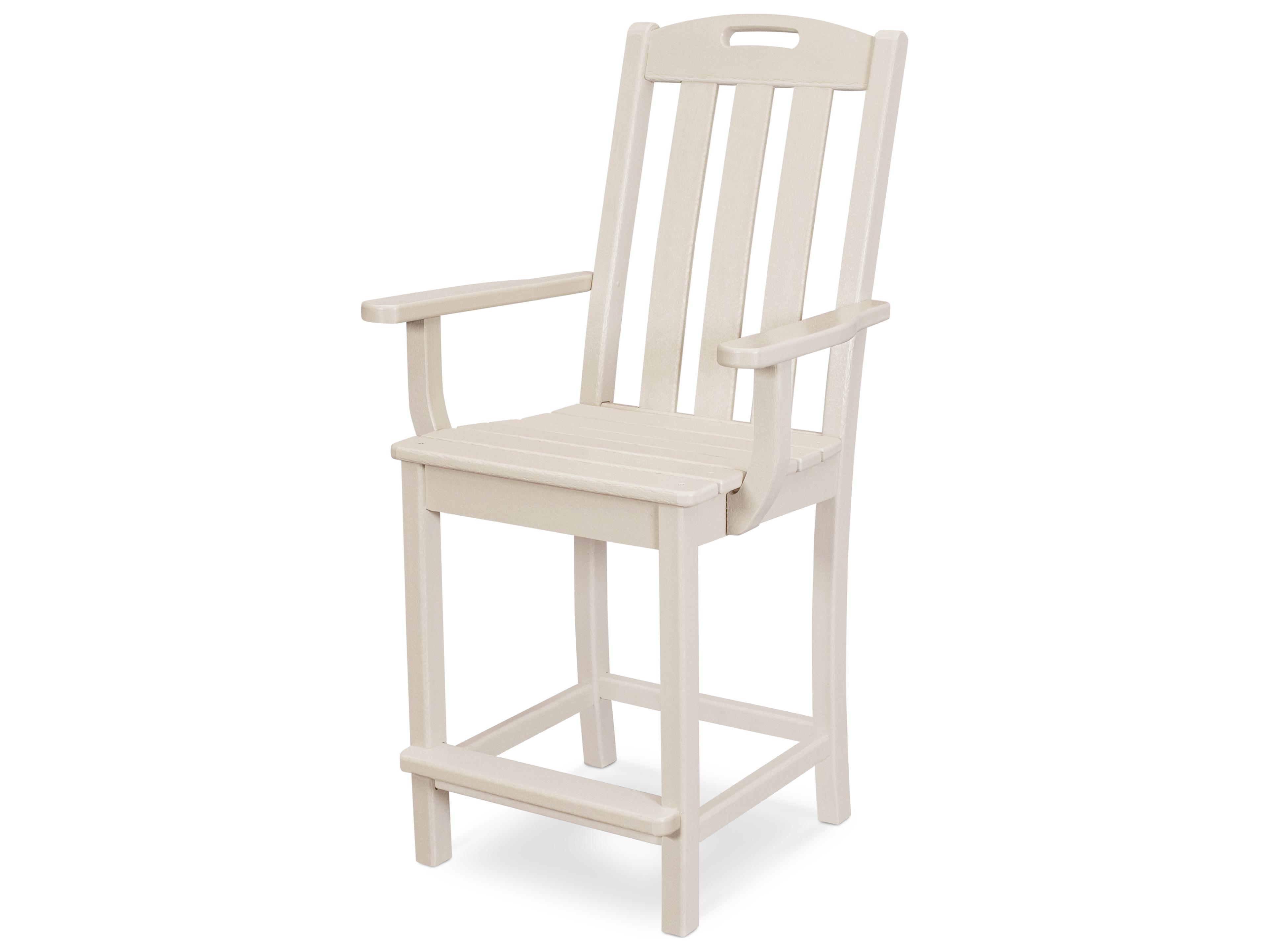 Trex® Outdoor Furniture™ Yacht Club Recycled Plastic Counter Arm Chair