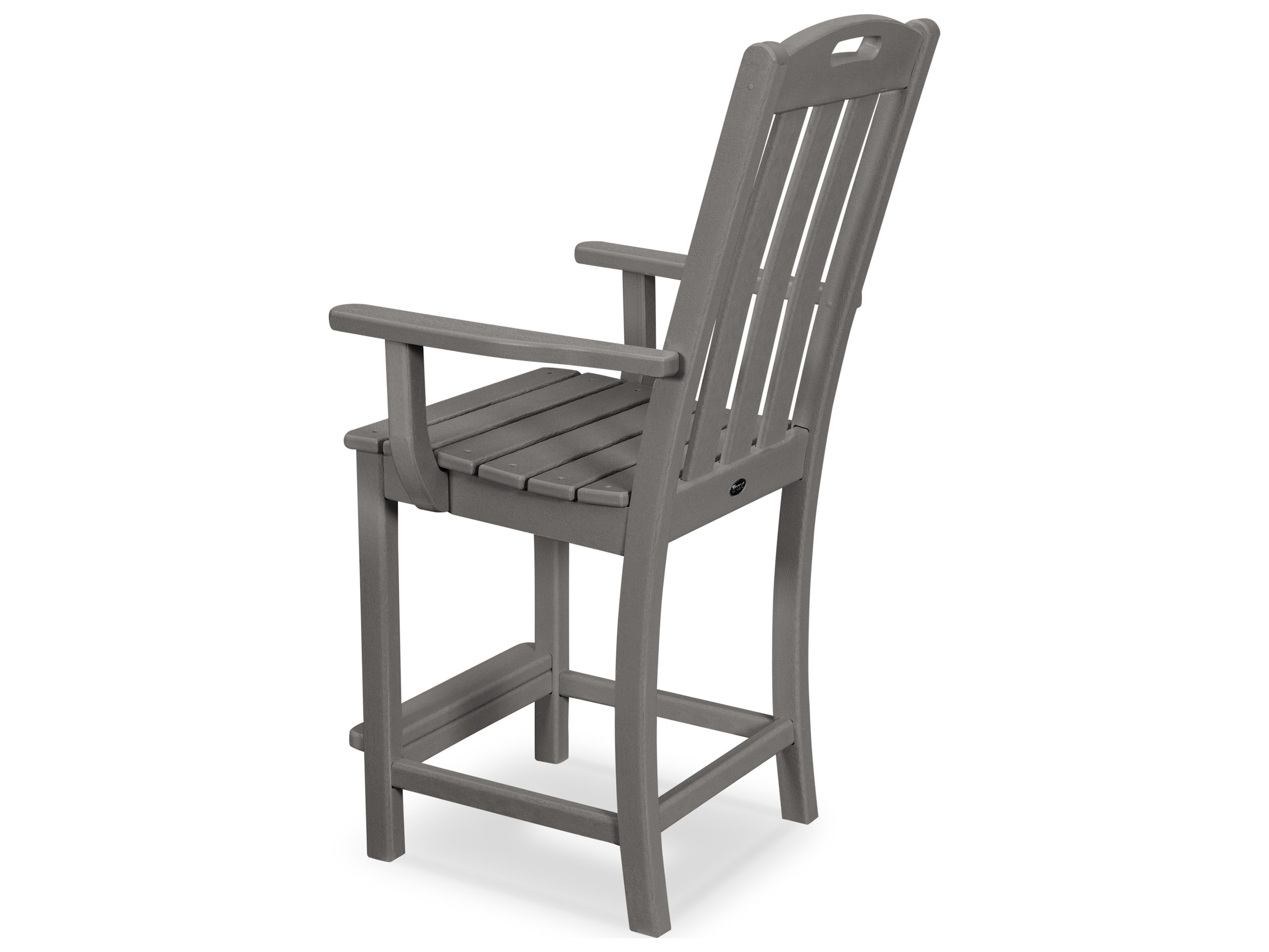 Trex® Outdoor Furniture™ Yacht Club Recycled Plastic Counter Arm Chair