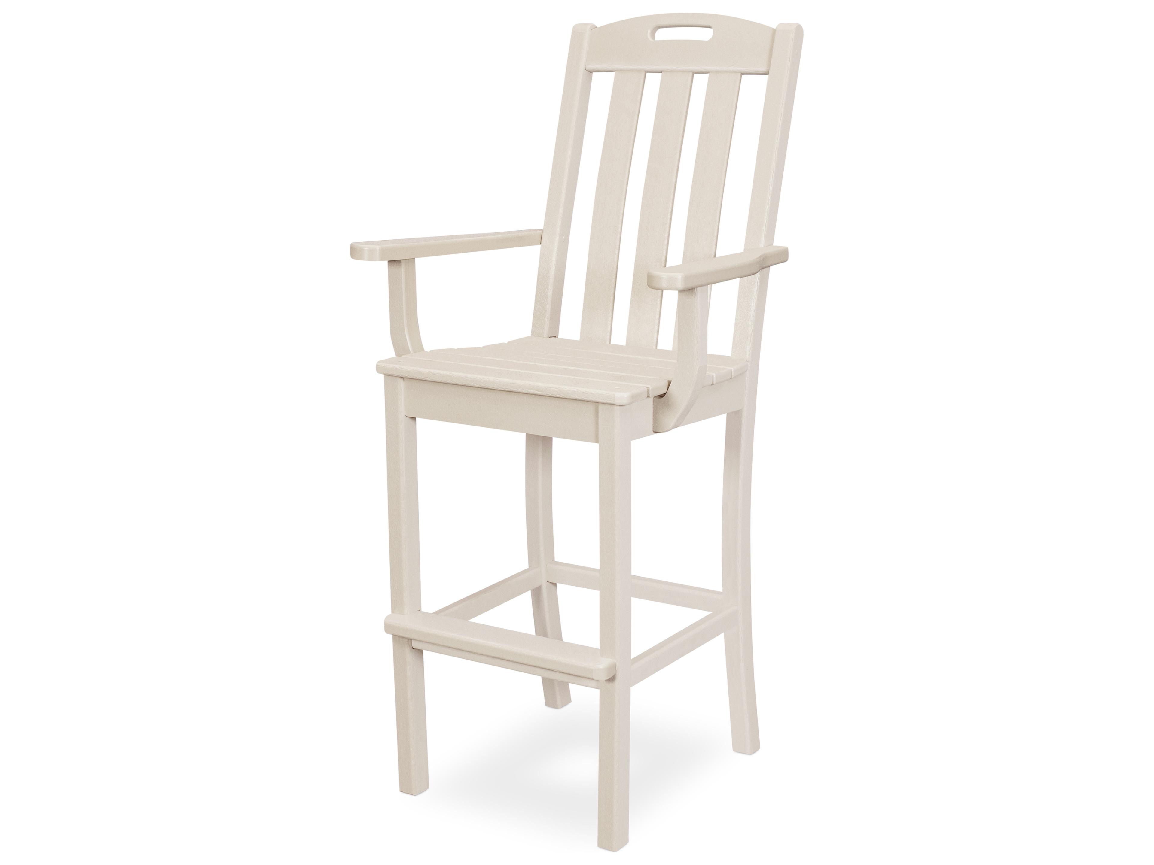 Trex® Outdoor Furniture™ Yacht Club Recycled Plastic Bar Arm Chair