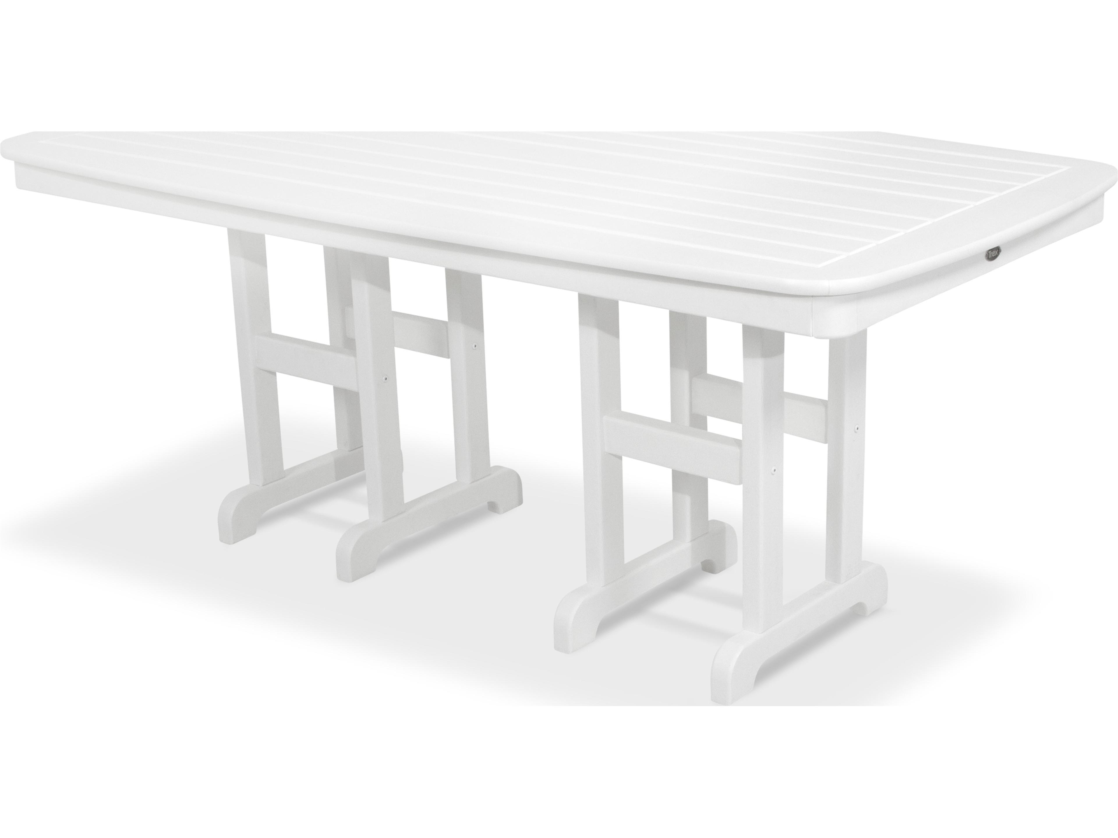 Trex® Outdoor Furniture™ Yacht Club Recycled Plastic Rectangular Dining Table with Umbrella Hole