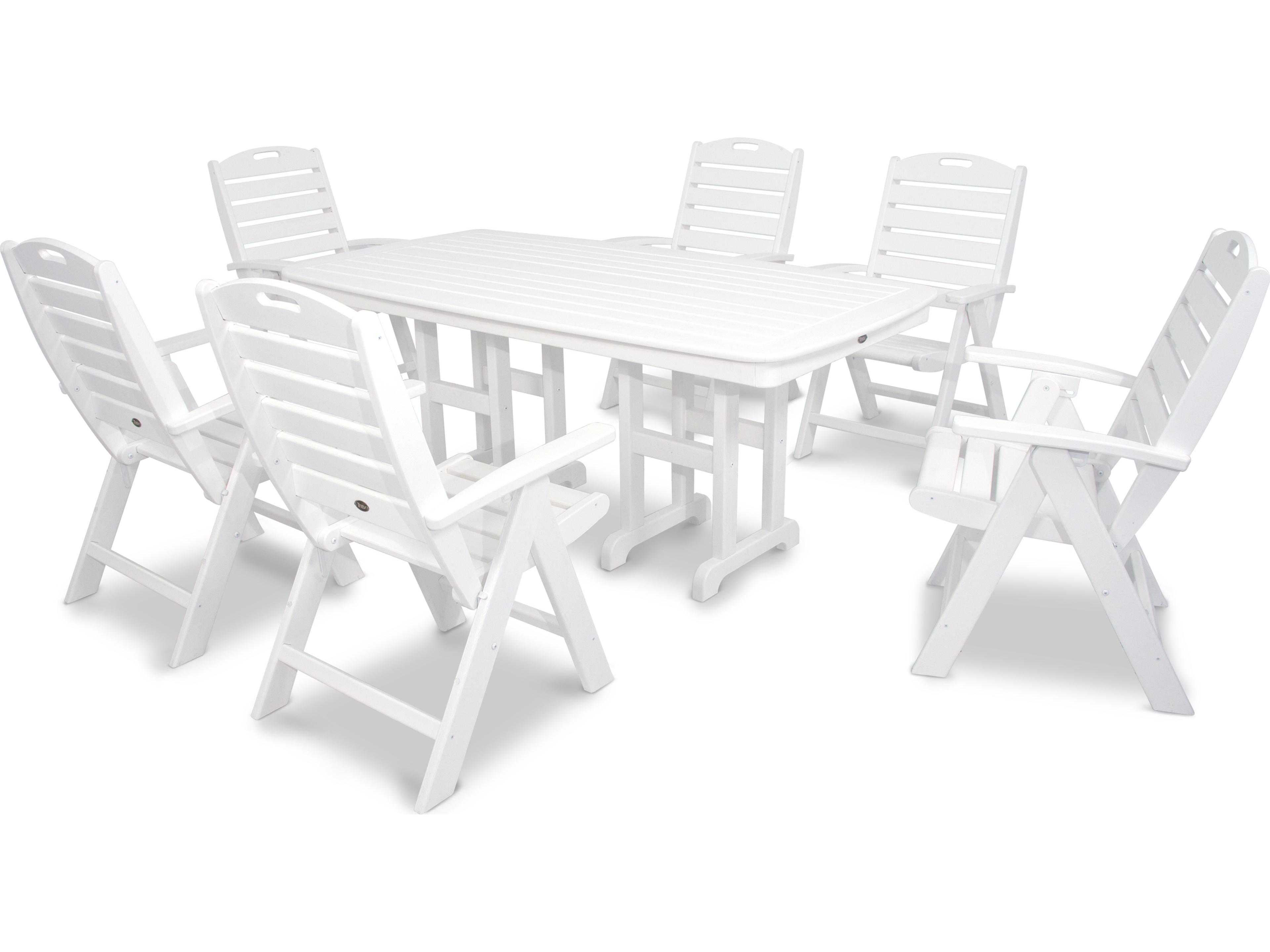 Trex® Outdoor Furniture™ Yacht Club Recycled Plastic 7 Piece Dining Set