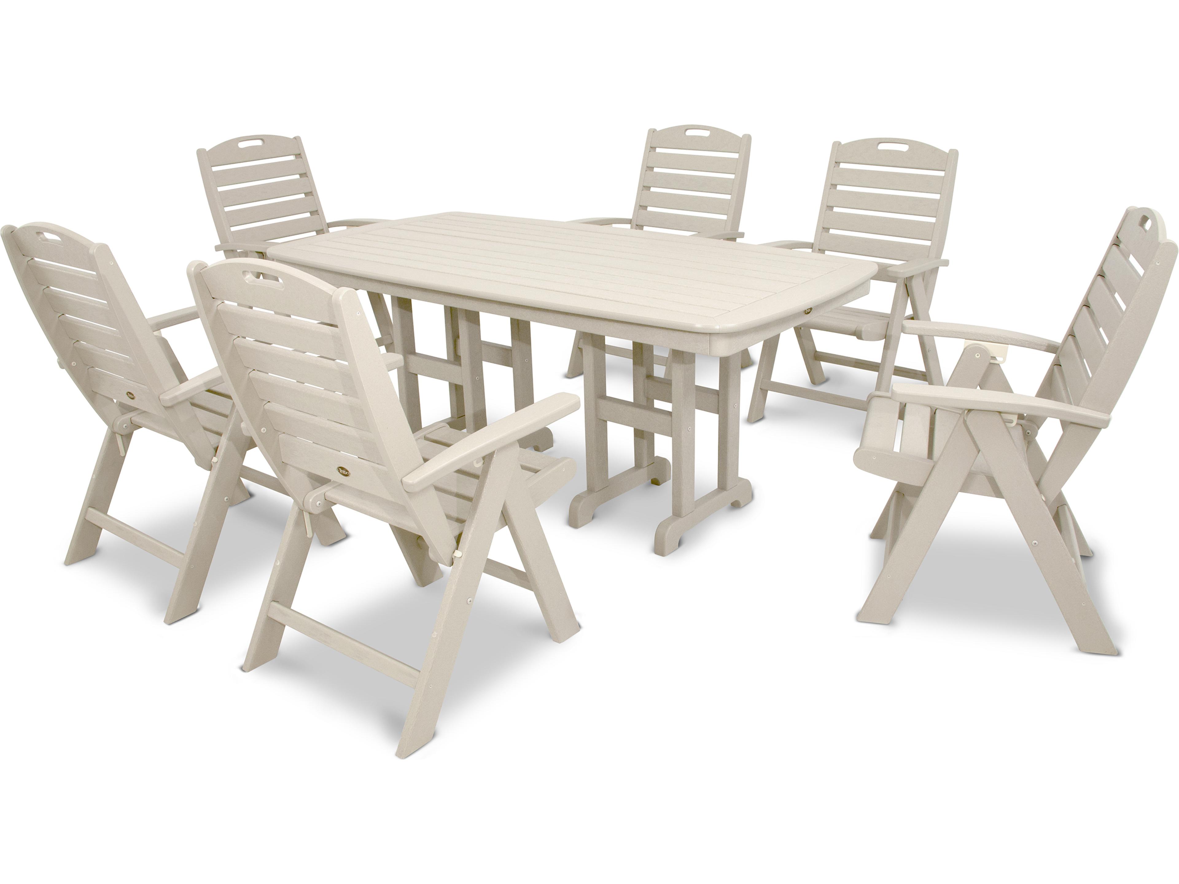 Trex® Outdoor Furniture™ Yacht Club Recycled Plastic 7 Piece Dining Set