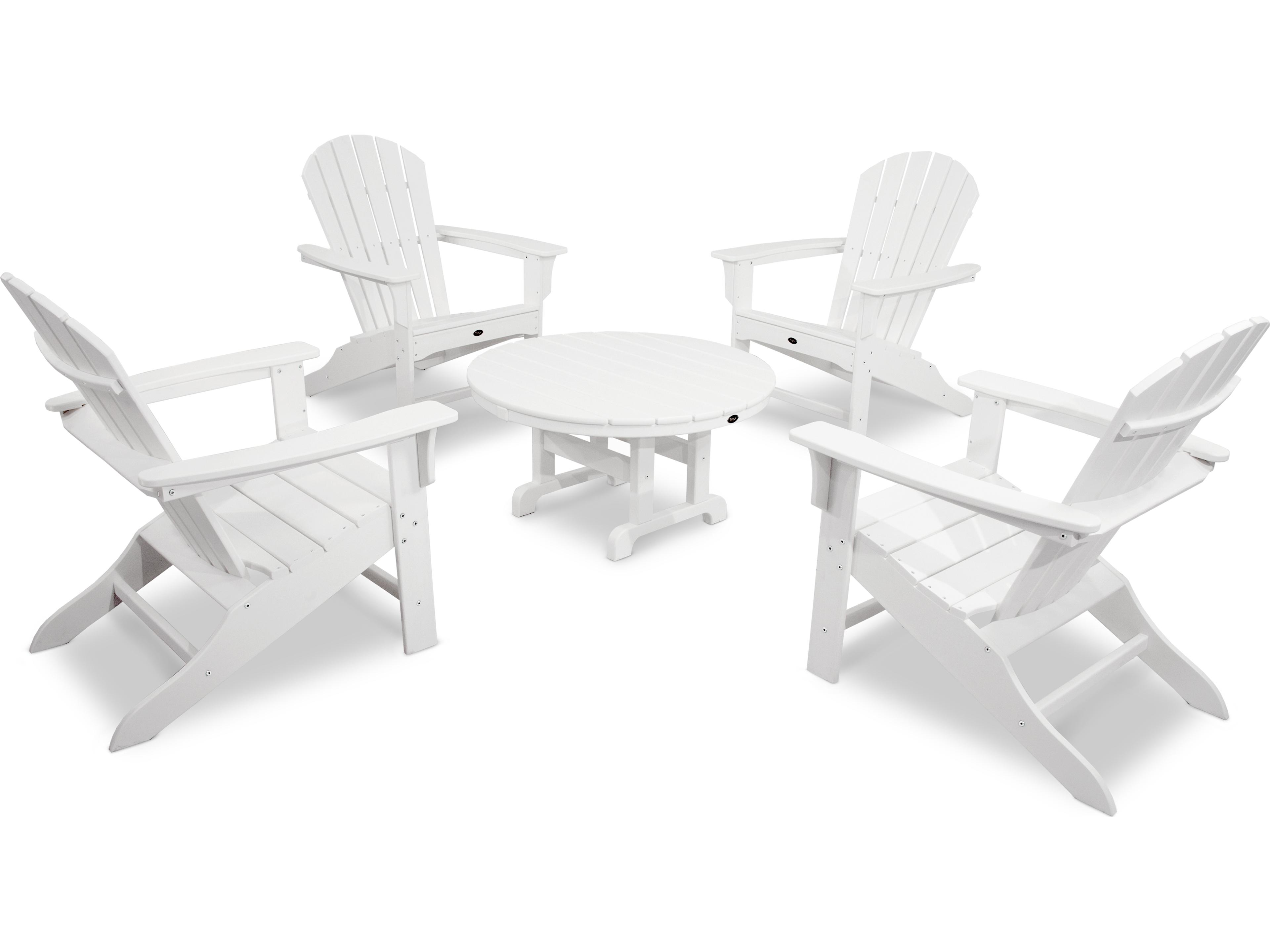 Trex® Outdoor Furniture™ Yacht Club Recycled Plastic Shellback 5 Piece Lounge Set