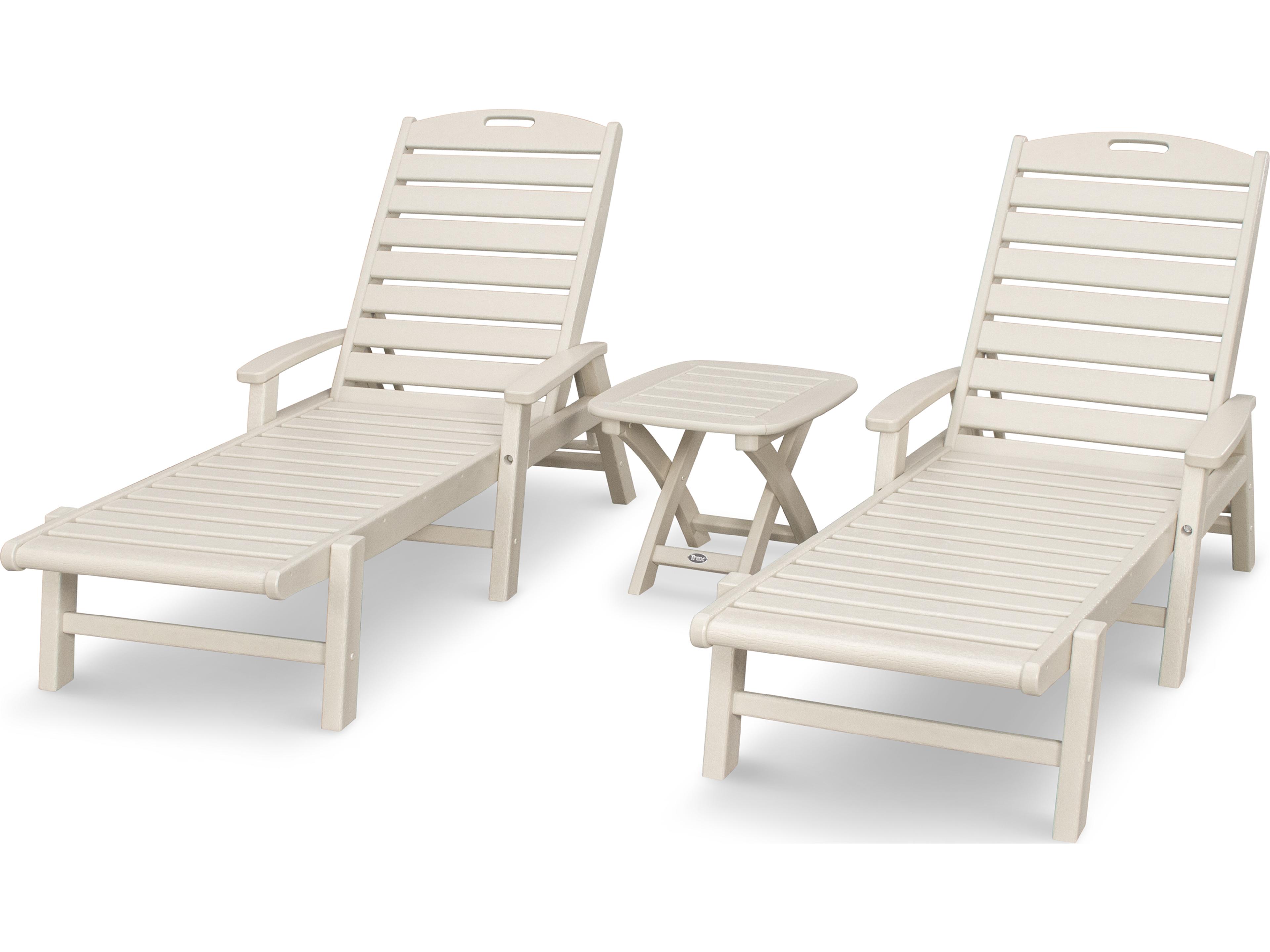 Trex® Outdoor Furniture™ Yacht Club Recycled Plastic 3 Piece Lounge Set